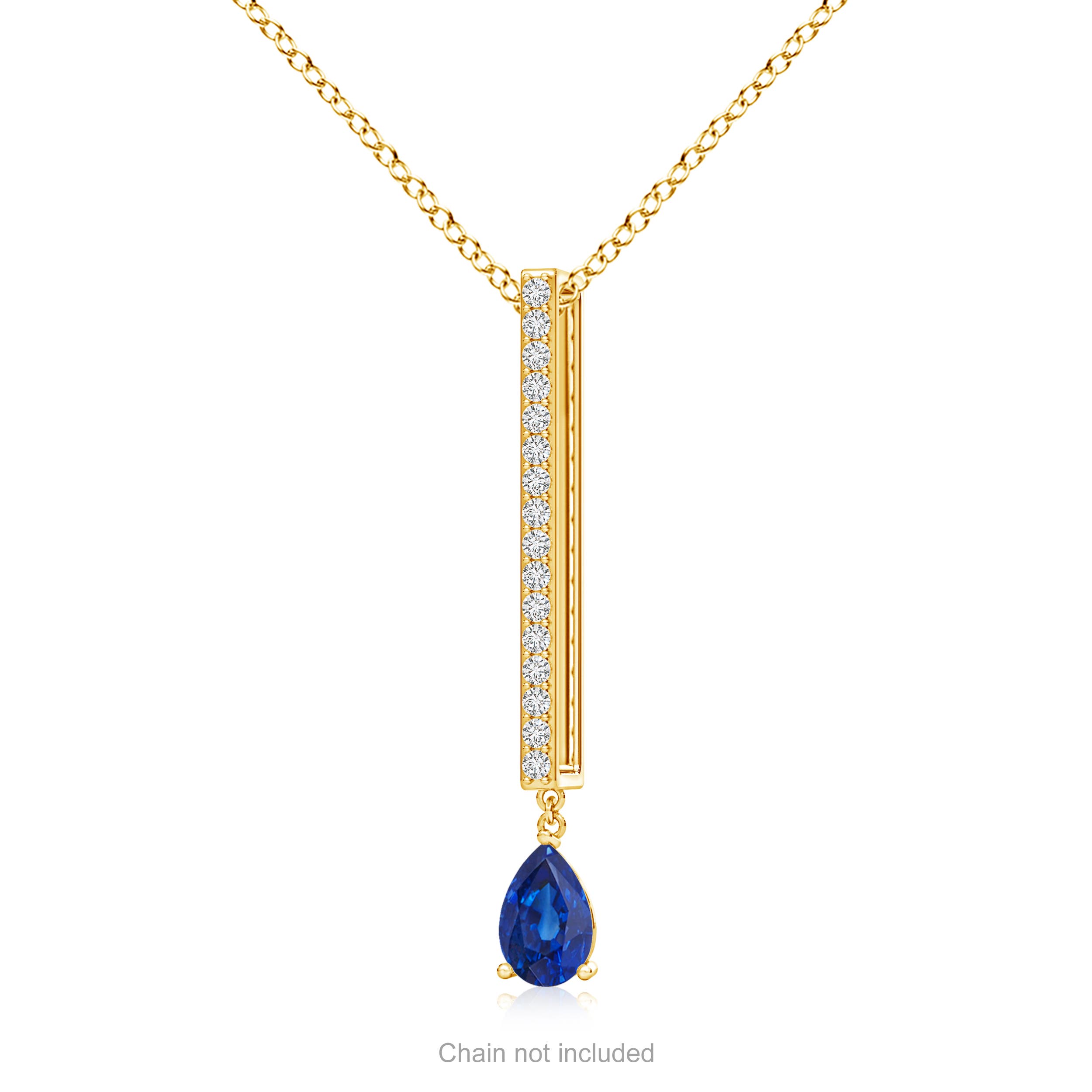 AAA - Blue Sapphire / 0.53 CT / 14 KT Yellow Gold