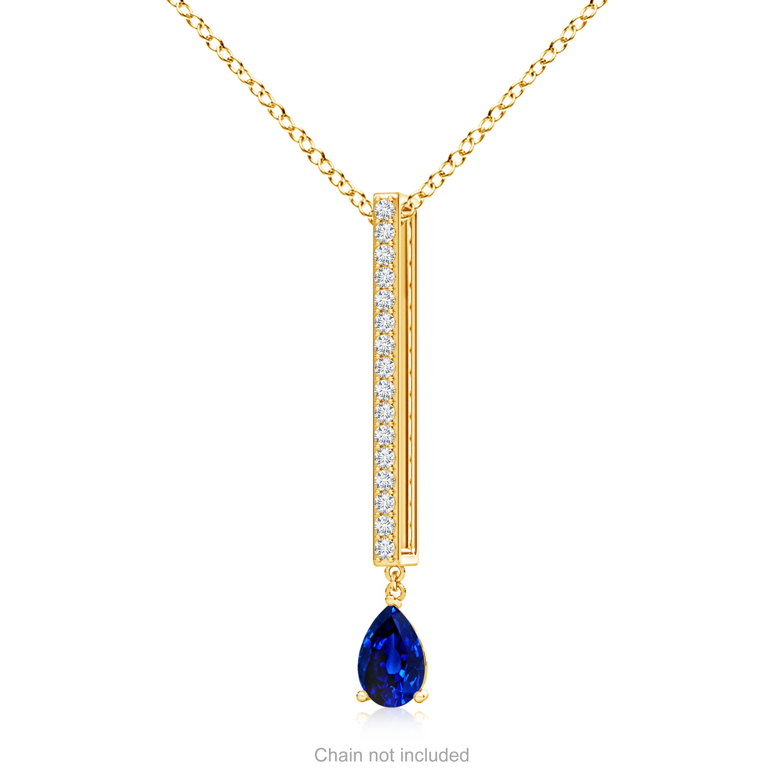 AAAA - Blue Sapphire / 0.53 CT / 14 KT Yellow Gold