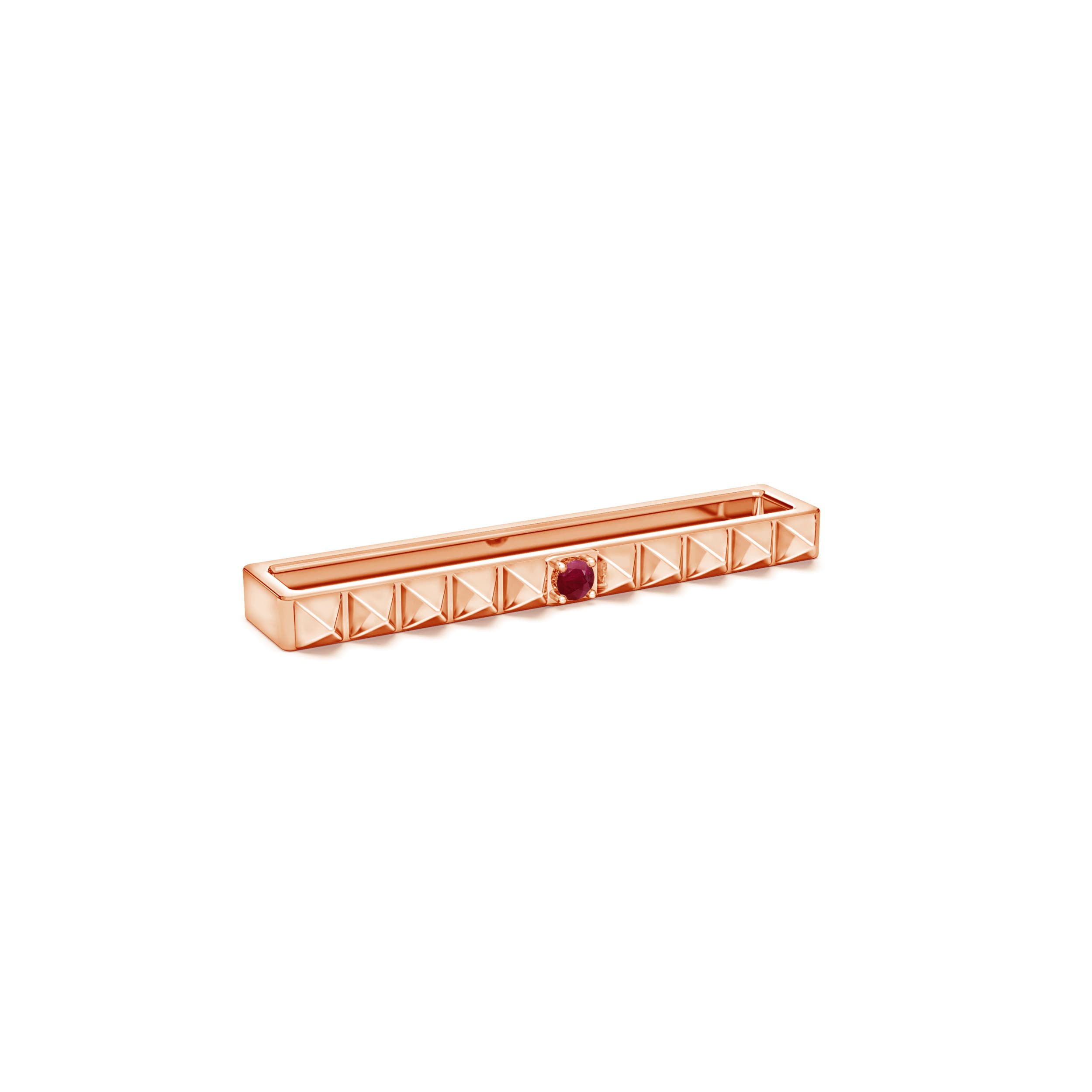 A - Ruby / 0.03 CT / 14 KT Rose Gold