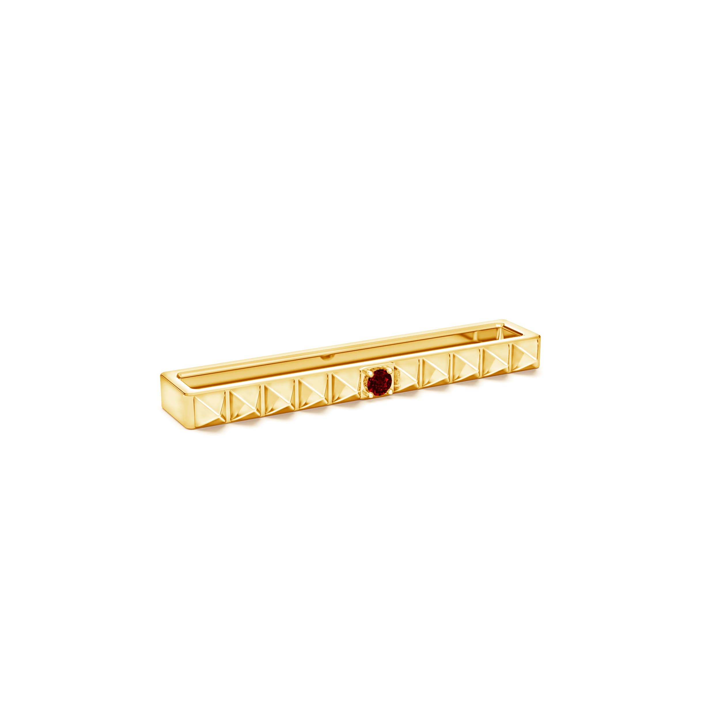 AAAA - Ruby / 0.03 CT / 14 KT Yellow Gold