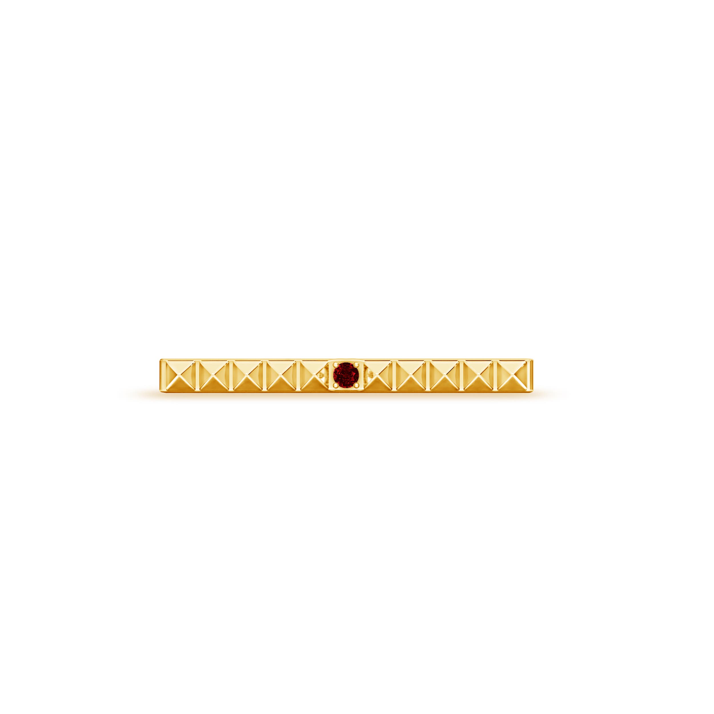 AAAA - Ruby / 0.03 CT / 14 KT Yellow Gold