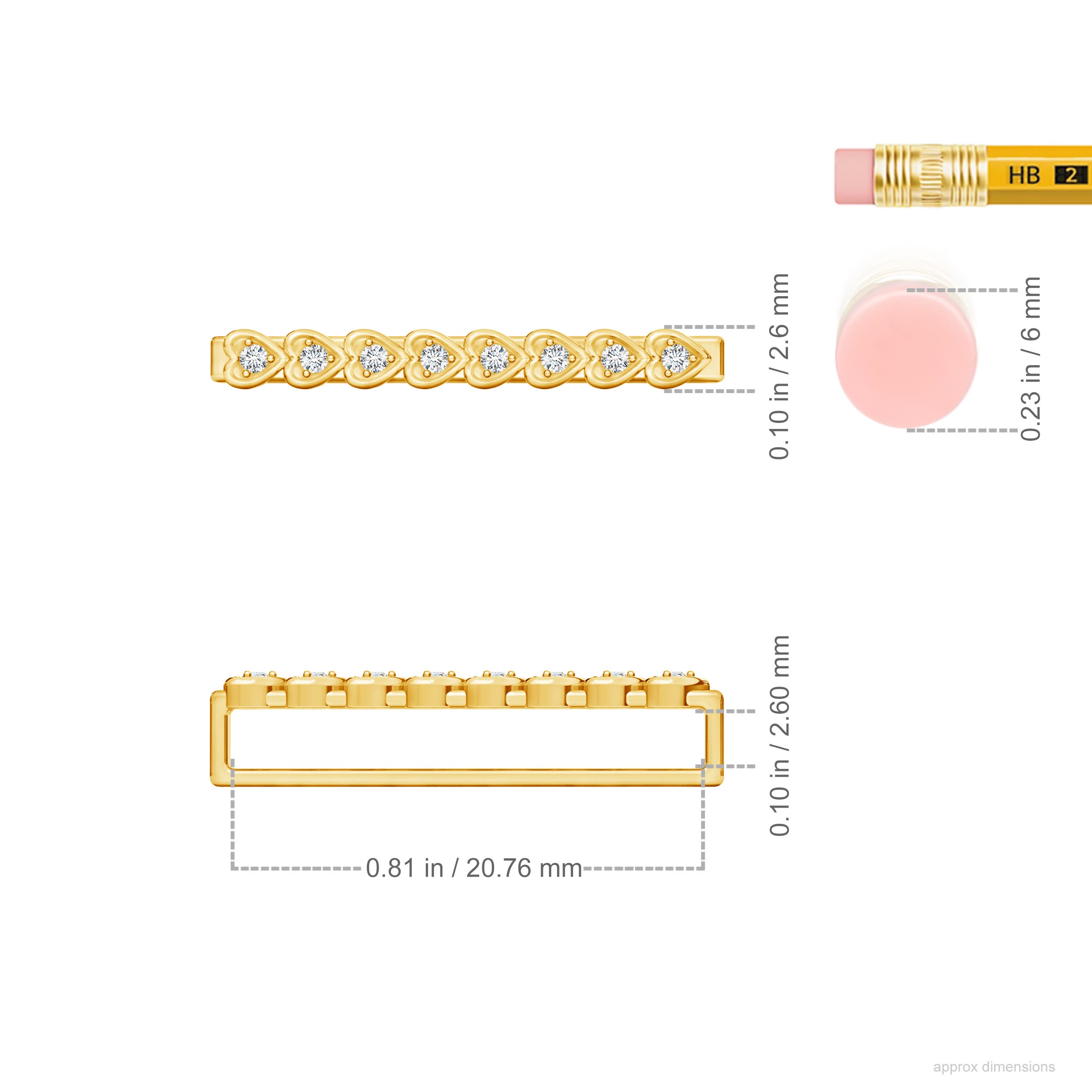 G, VS2 / 0.064 CT / 14 KT Yellow Gold