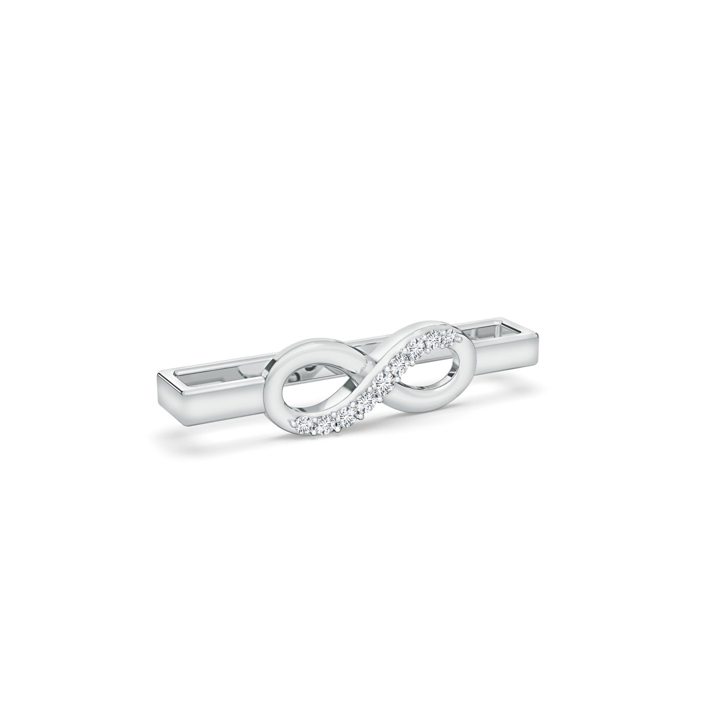 Natural Diamond Studded Infinity Watch Band