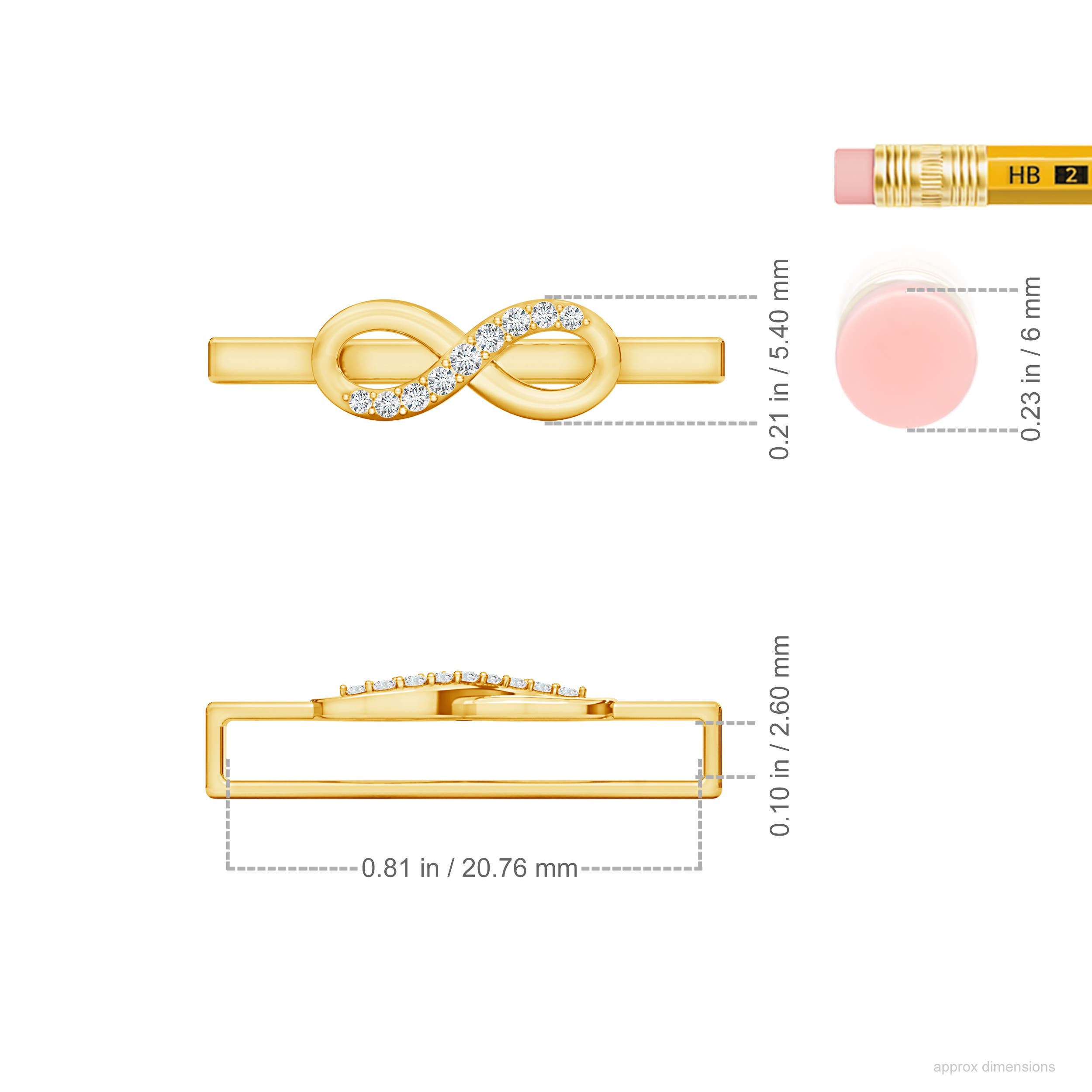 G, VS2 / 0.064 CT / 14 KT Yellow Gold