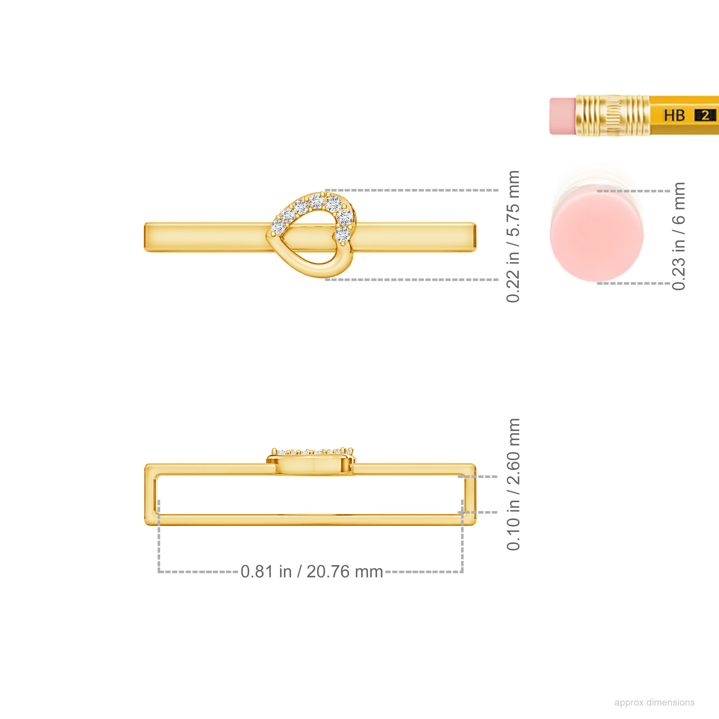 G, VS2 / 0.0315 CT / 14 KT Yellow Gold