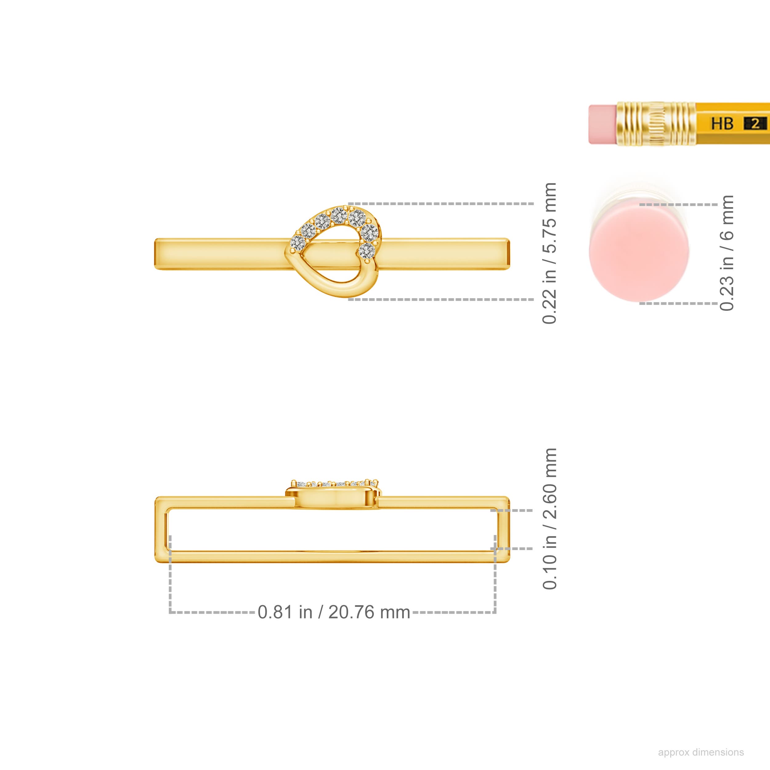 K, I3 / 0.0315 CT / 14 KT Yellow Gold