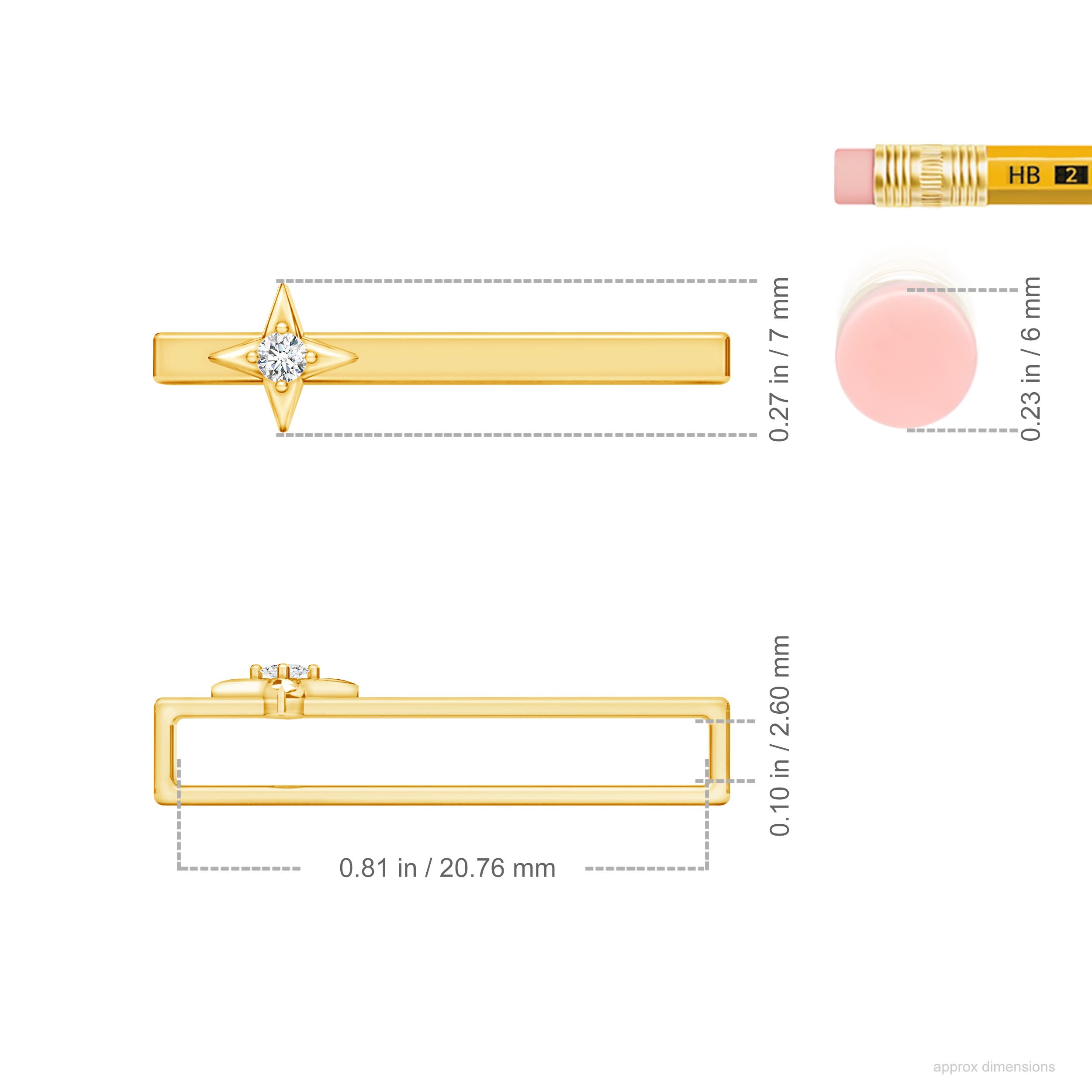 G, VS2 / 0.014 CT / 14 KT Yellow Gold