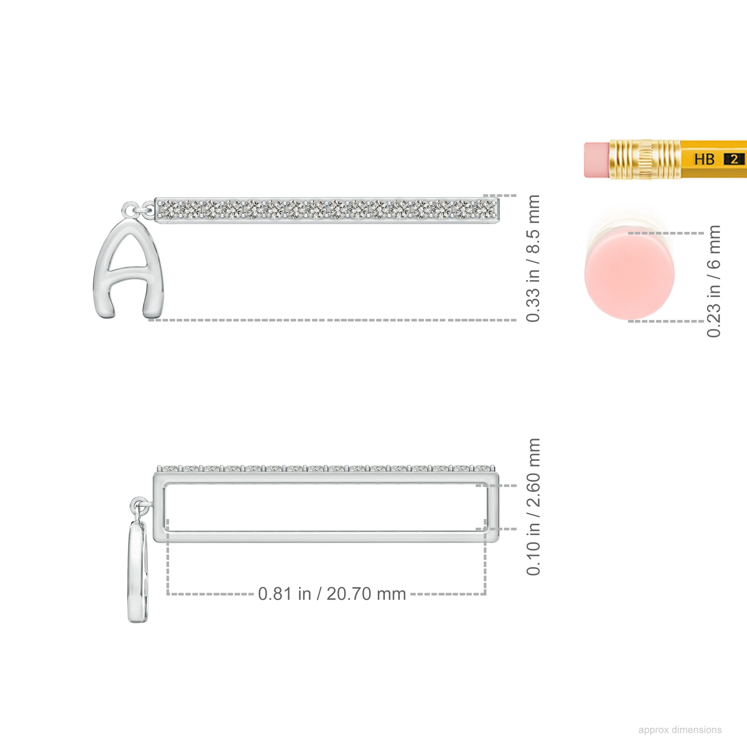 K, I3 / 0.13 CT / 14 KT White Gold