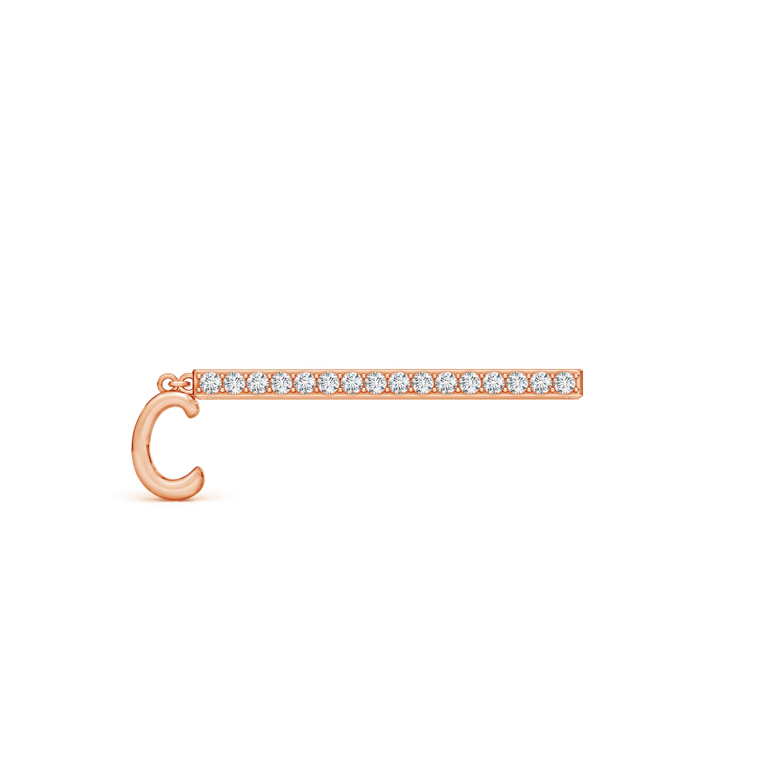 G, VS2 / 0.13 CT / 14 KT Rose Gold