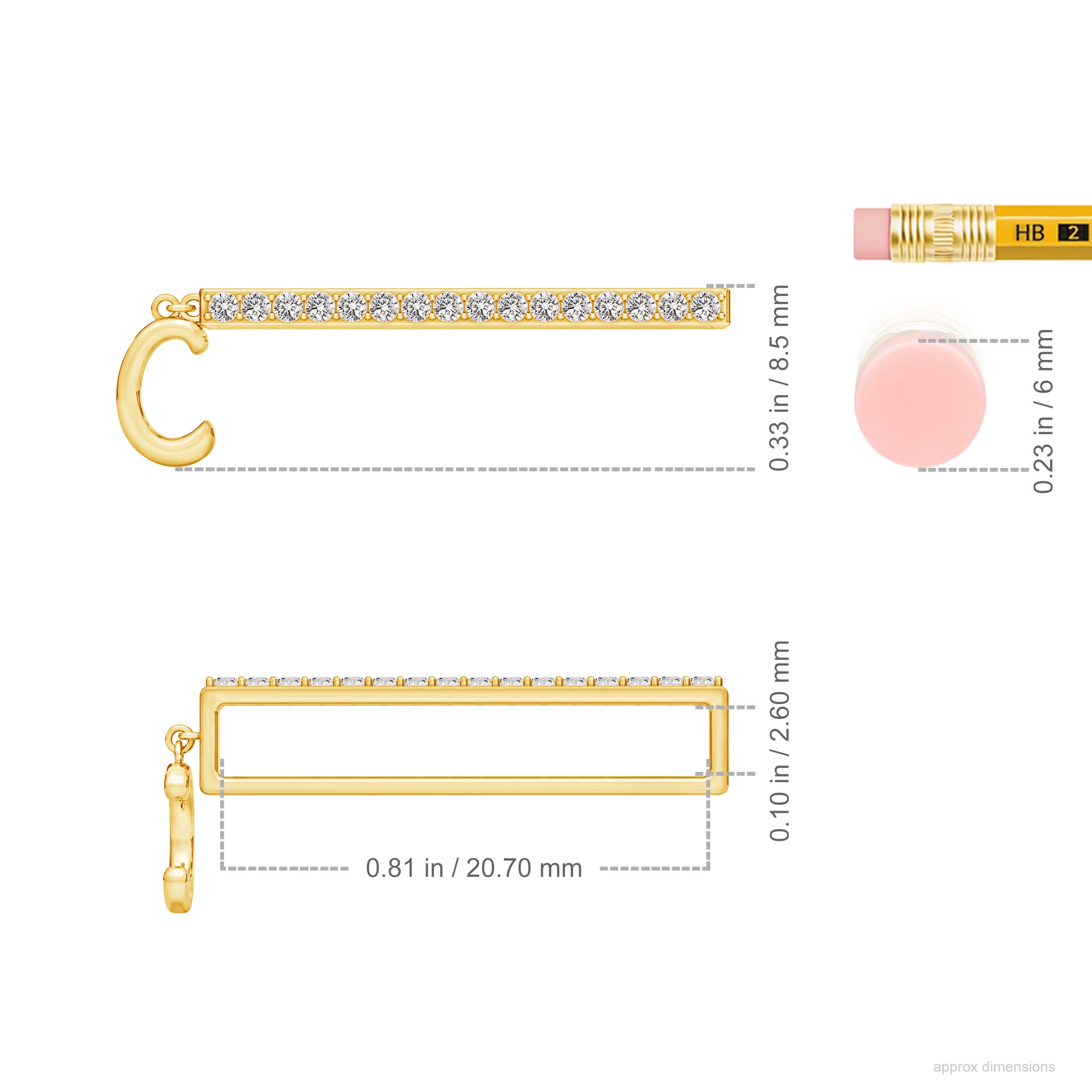 I-J, I1-I2 / 0.13 CT / 14 KT Yellow Gold