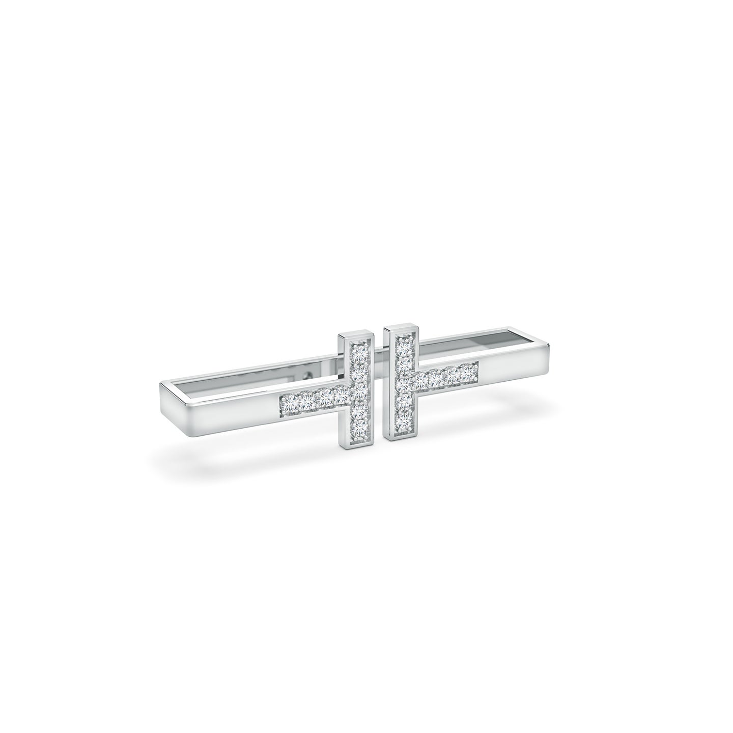 Natural Diamond T-End Open Watch Band