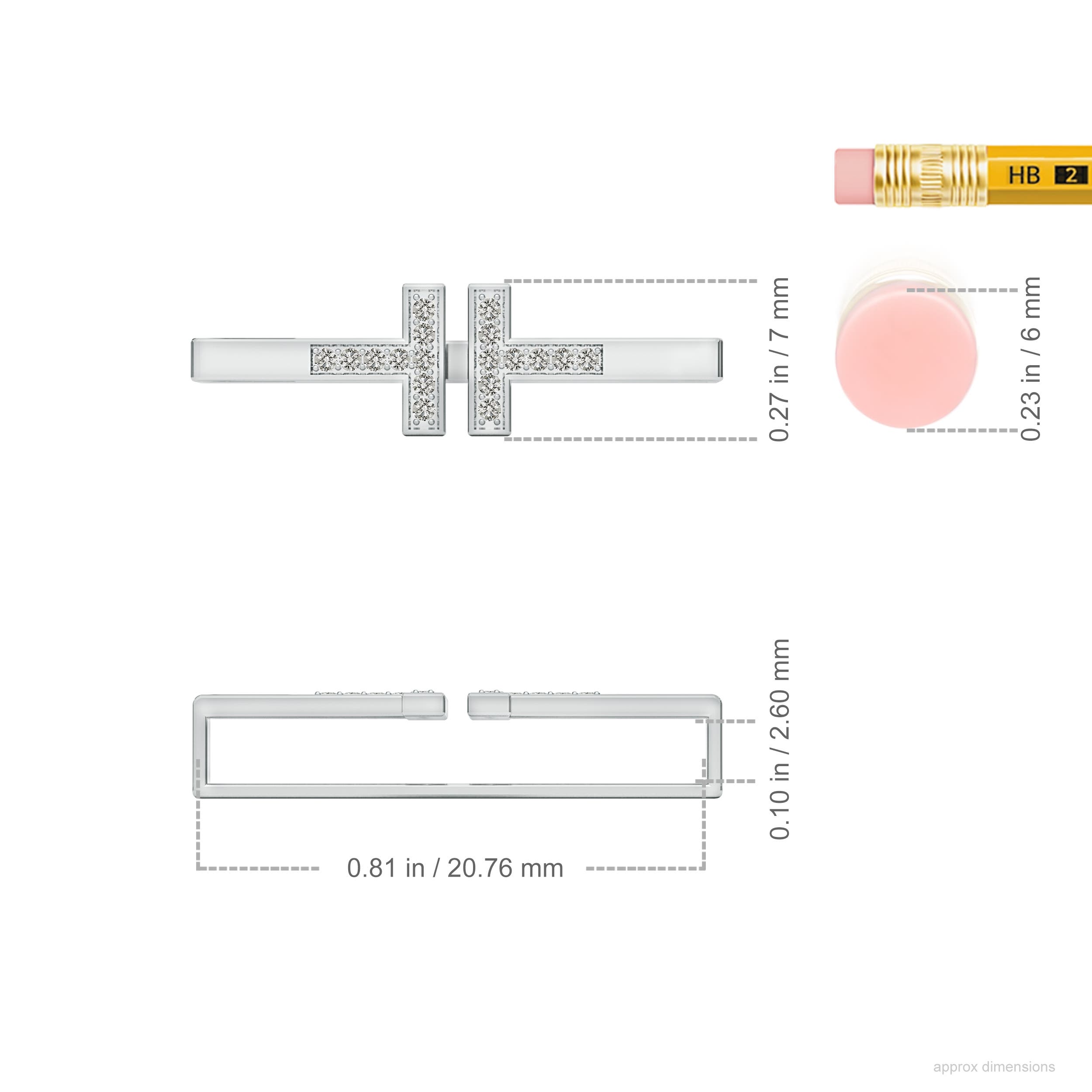 K, I3 / 0.09 CT / 14 KT White Gold