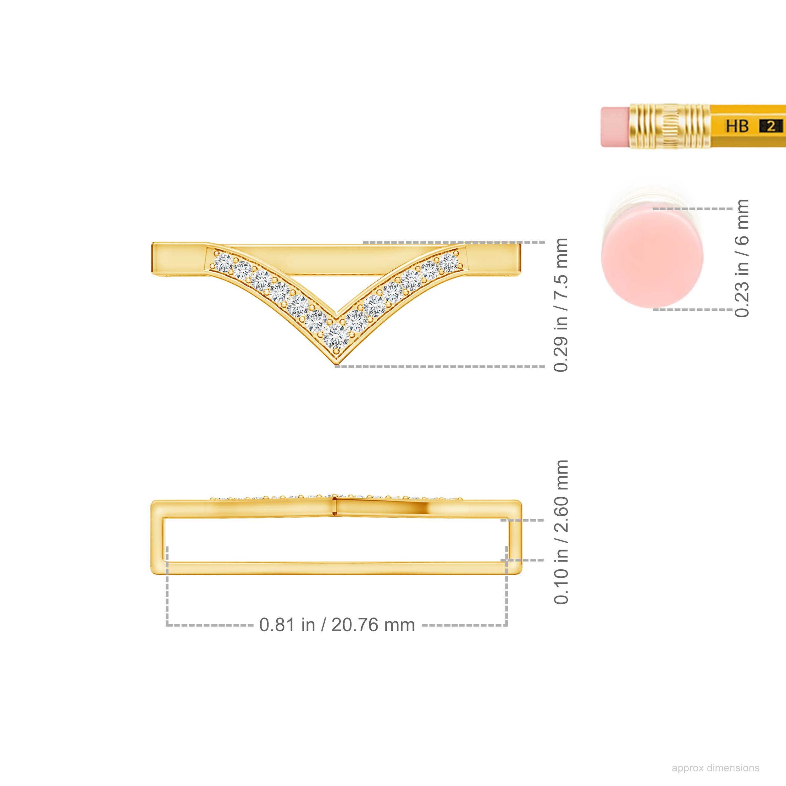 G, VS2 / 0.11 CT / 14 KT Yellow Gold