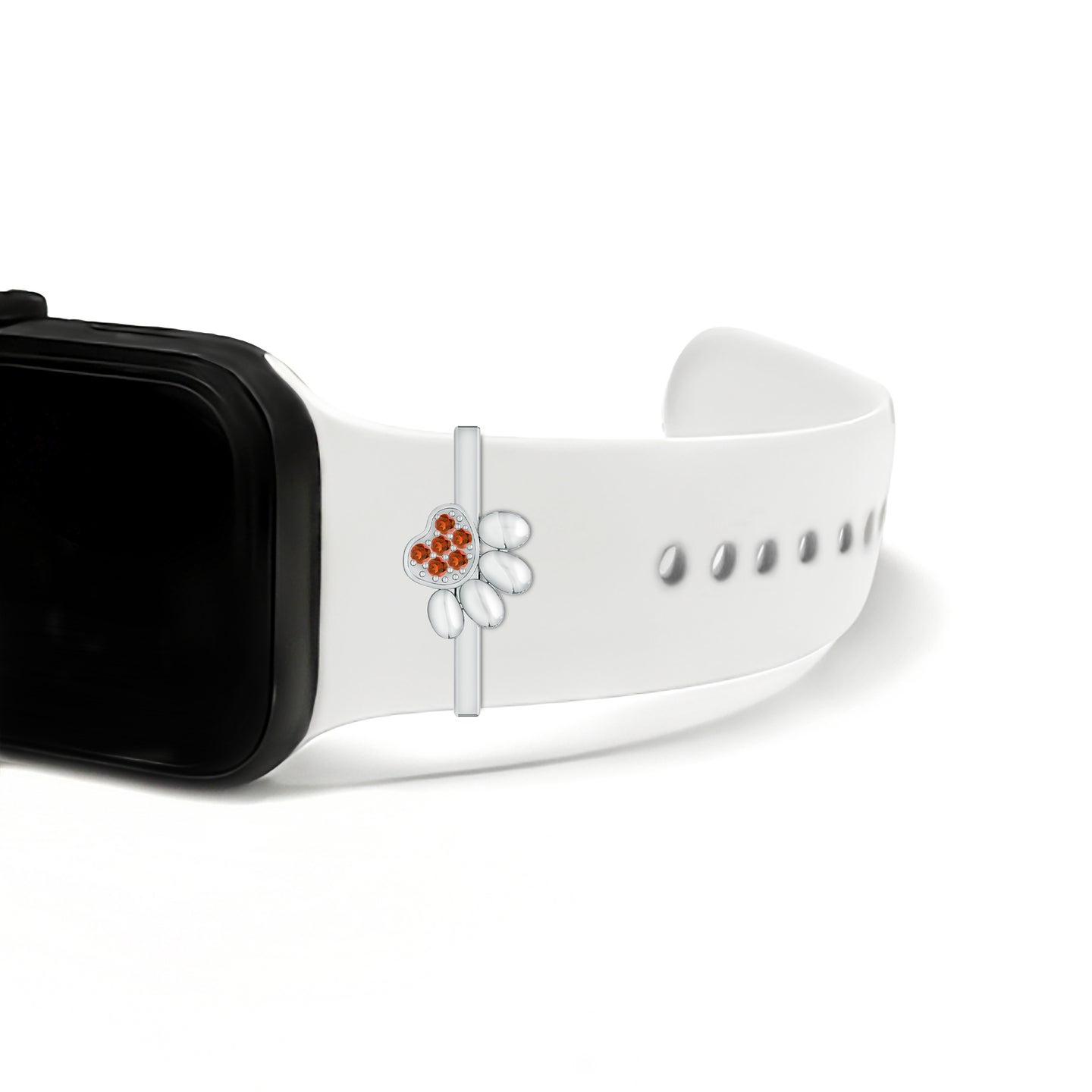 Garnet Dog Paw Watch Band
