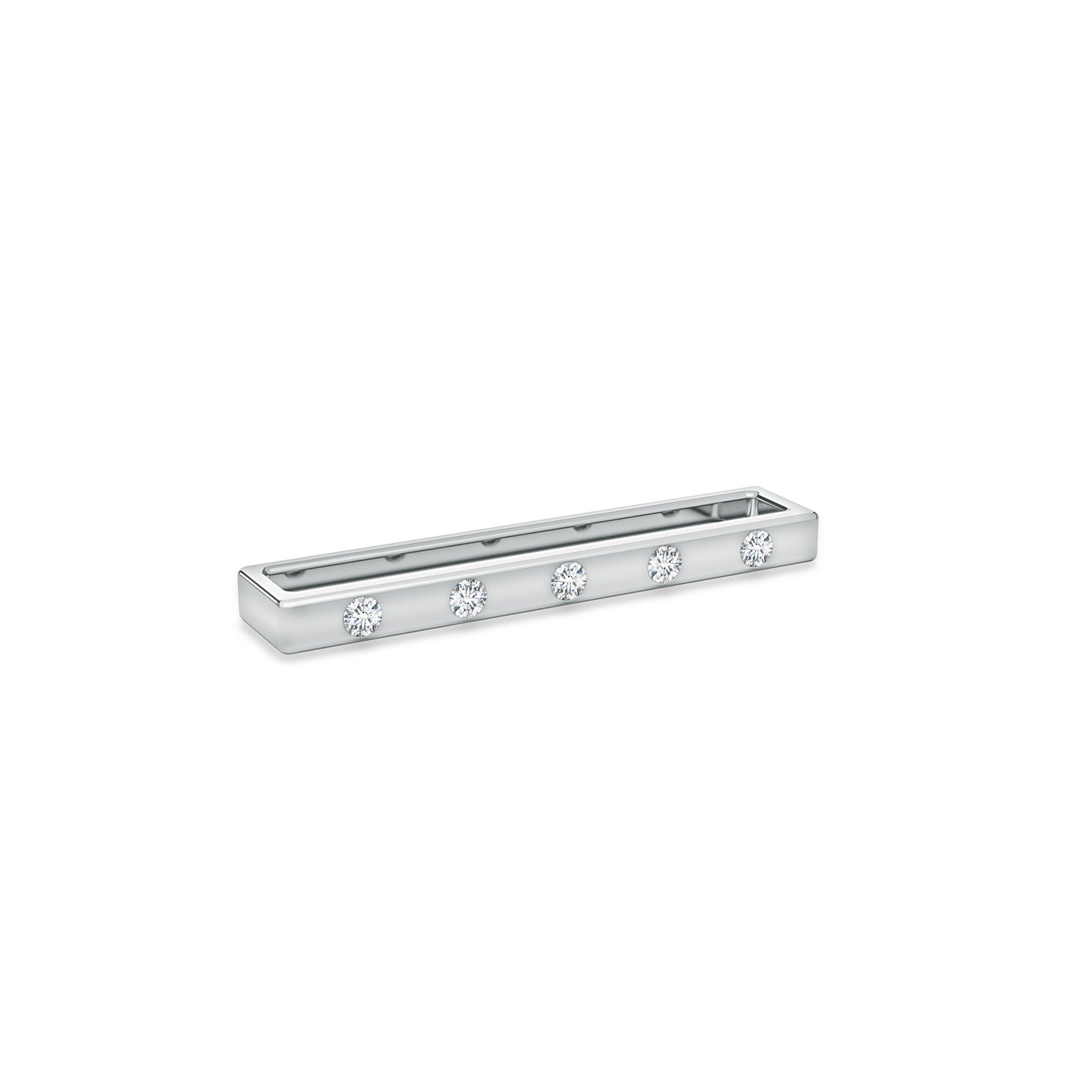 Natural Diamond Bar Watch Band