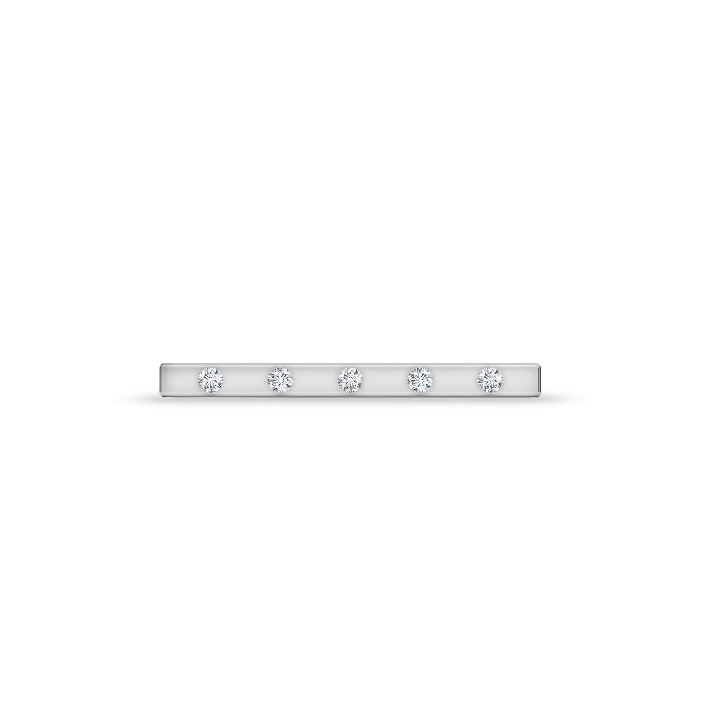 Natural Diamond Bar Watch Band