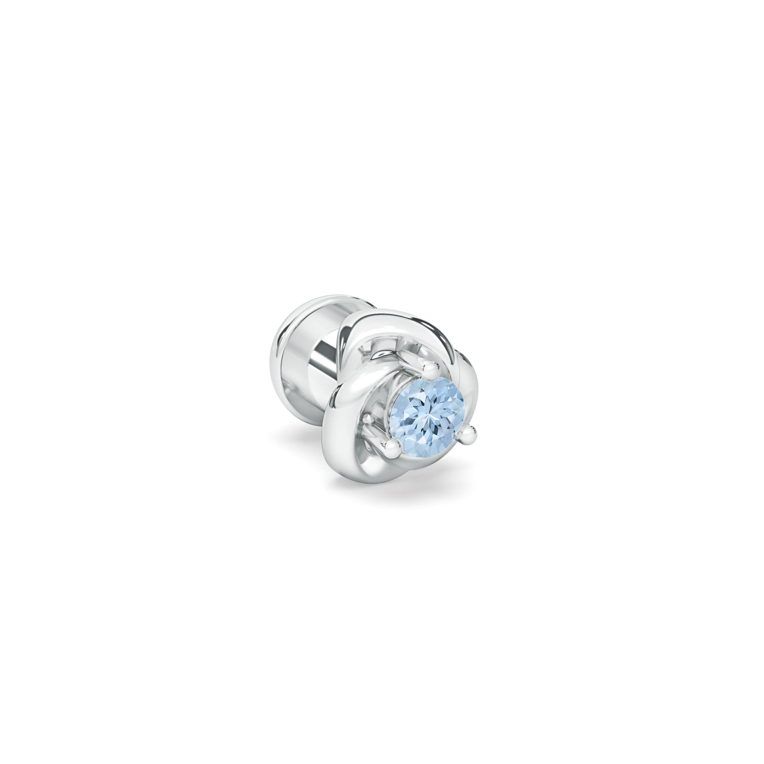 AA - Aquamarine / 0.03 CT / 14 KT White Gold