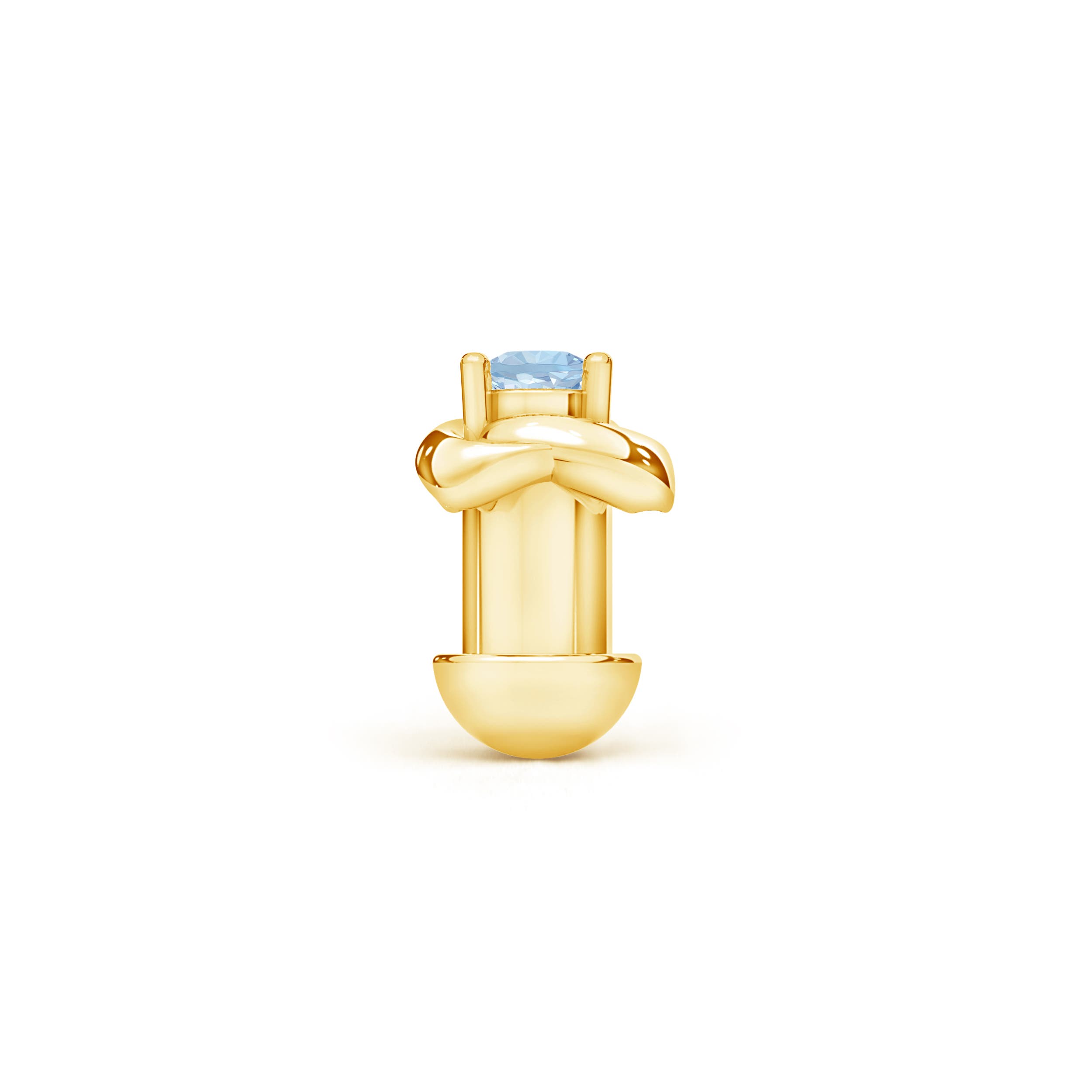 AA - Aquamarine / 0.03 CT / 14 KT Yellow Gold