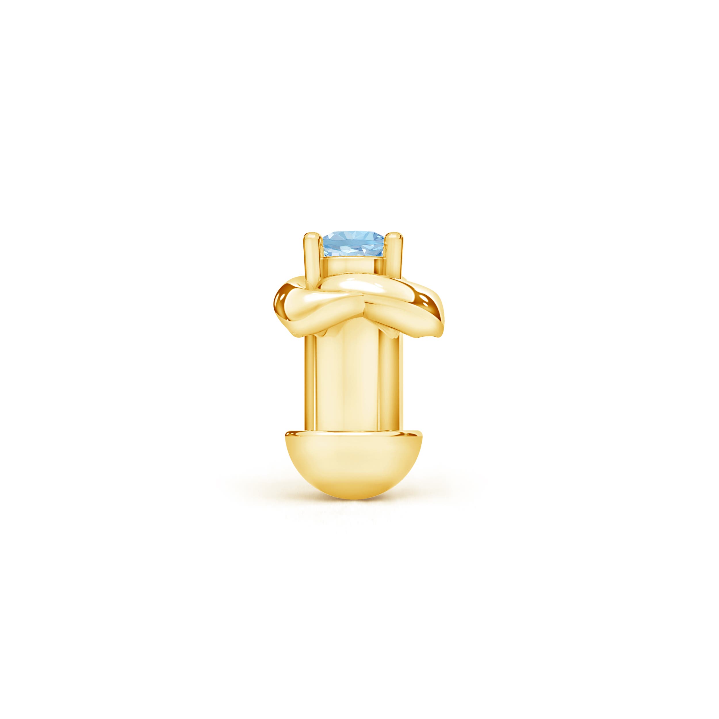 AAA - Aquamarine / 0.03 CT / 14 KT Yellow Gold