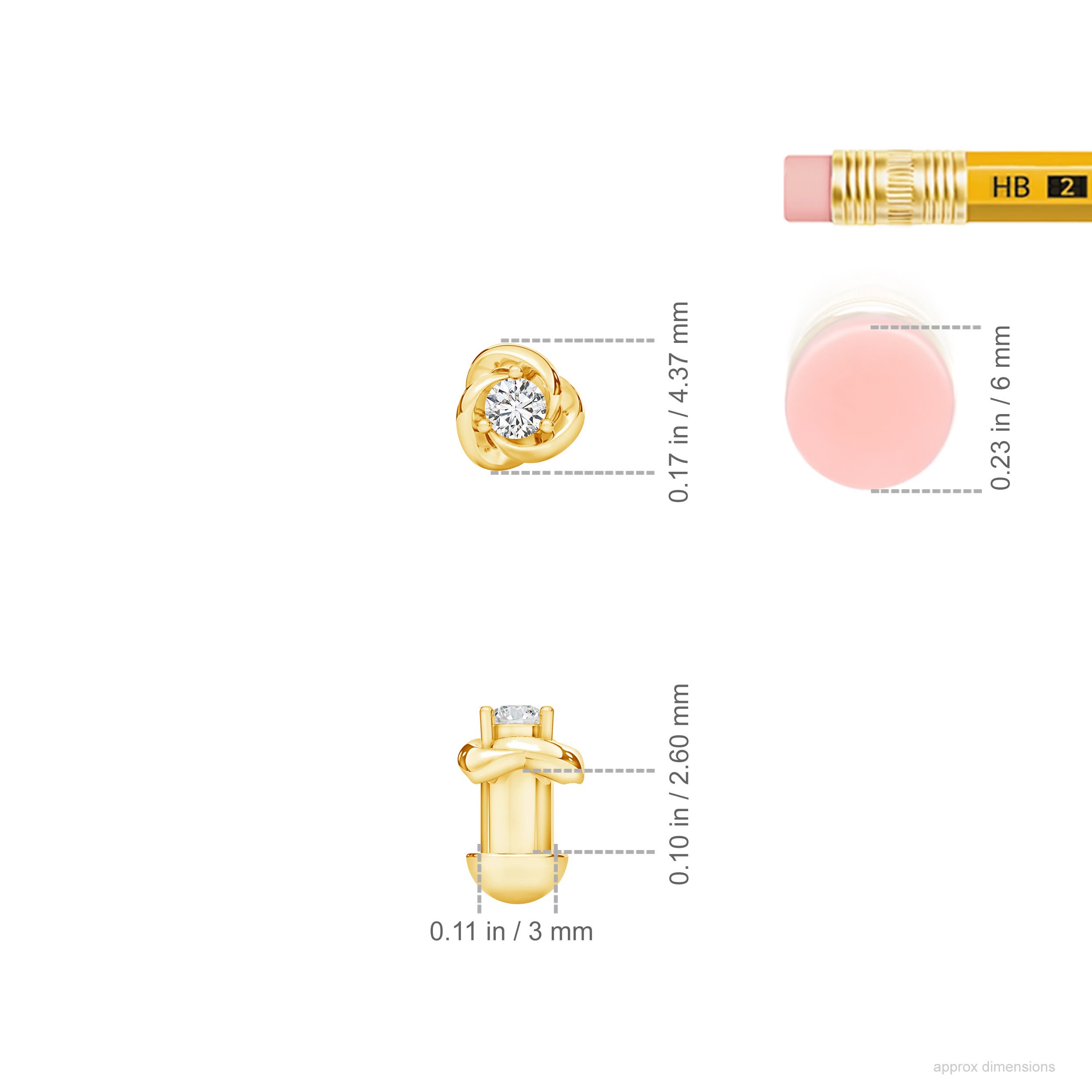 H, SI2 / 0.04 CT / 14 KT Yellow Gold