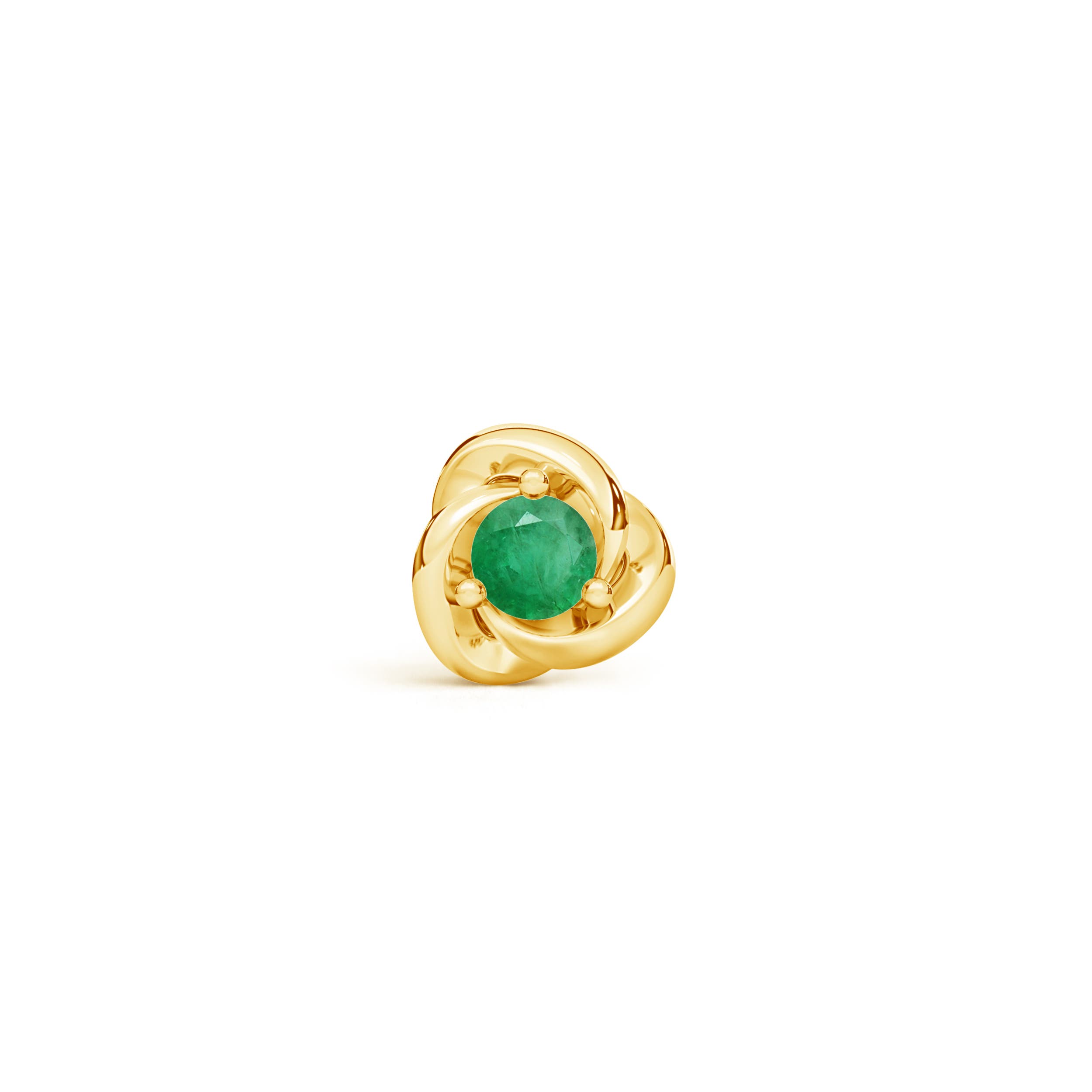 A - Emerald / 0.05 CT / 14 KT Yellow Gold