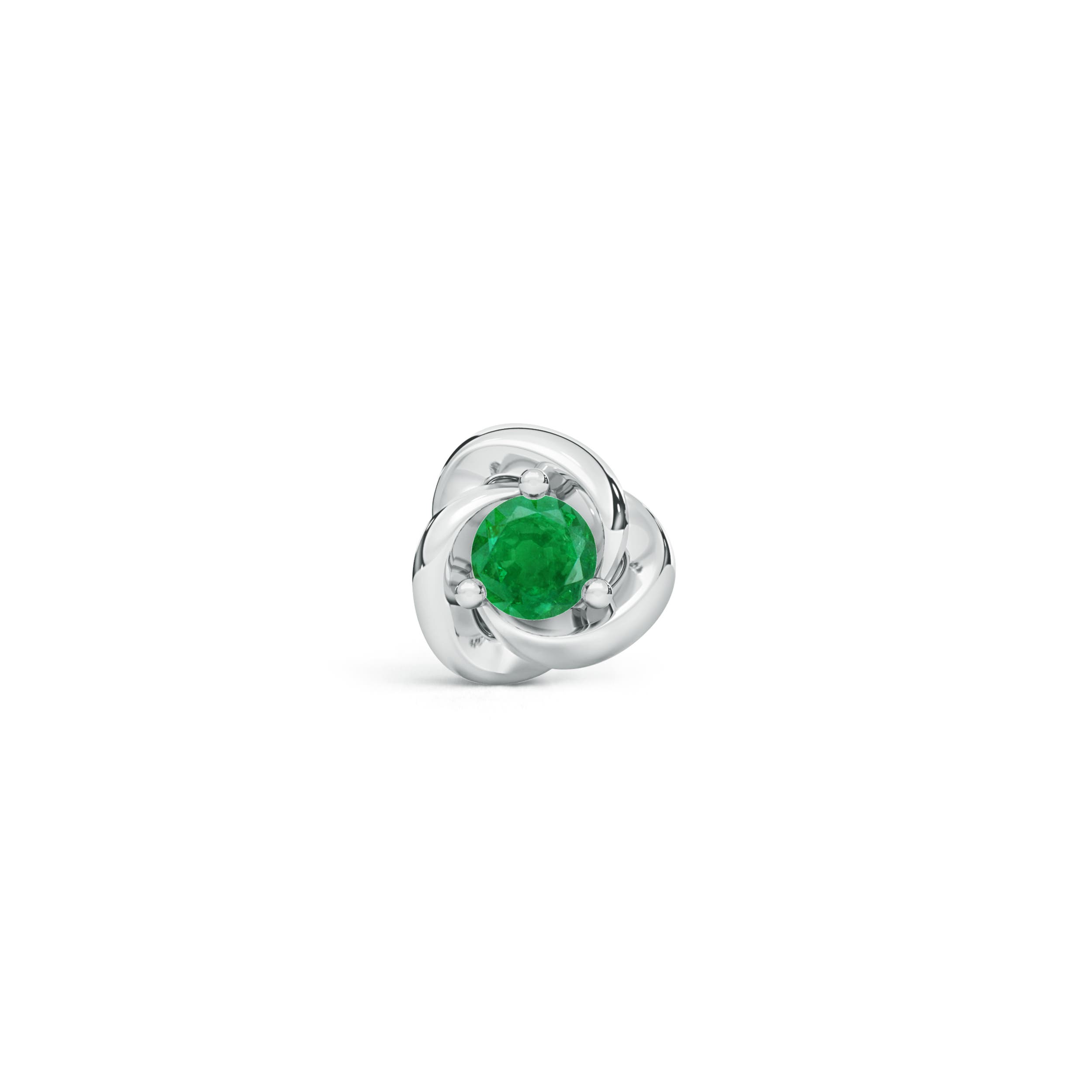 AA - Emerald / 0.05 CT / 14 KT White Gold