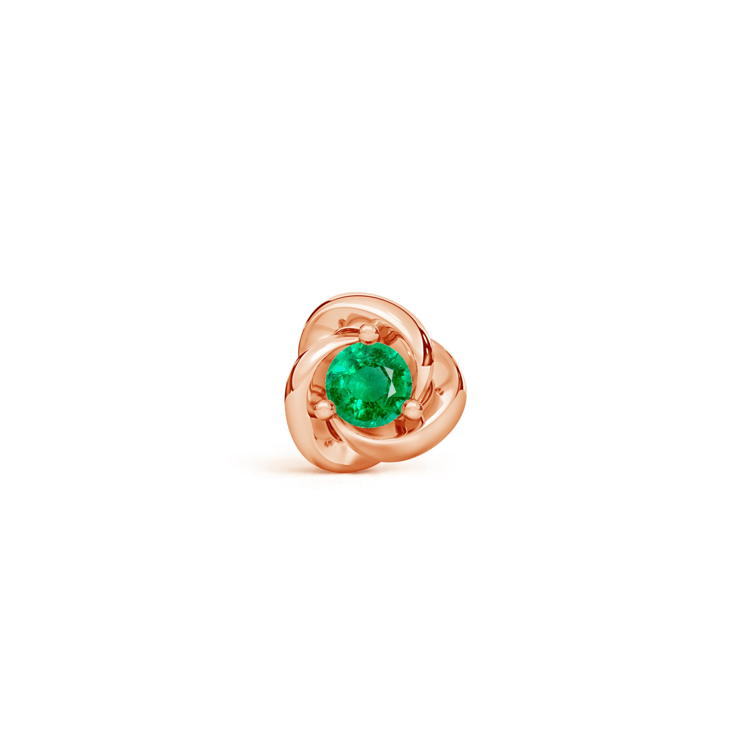 AAA - Emerald / 0.05 CT / 14 KT Rose Gold