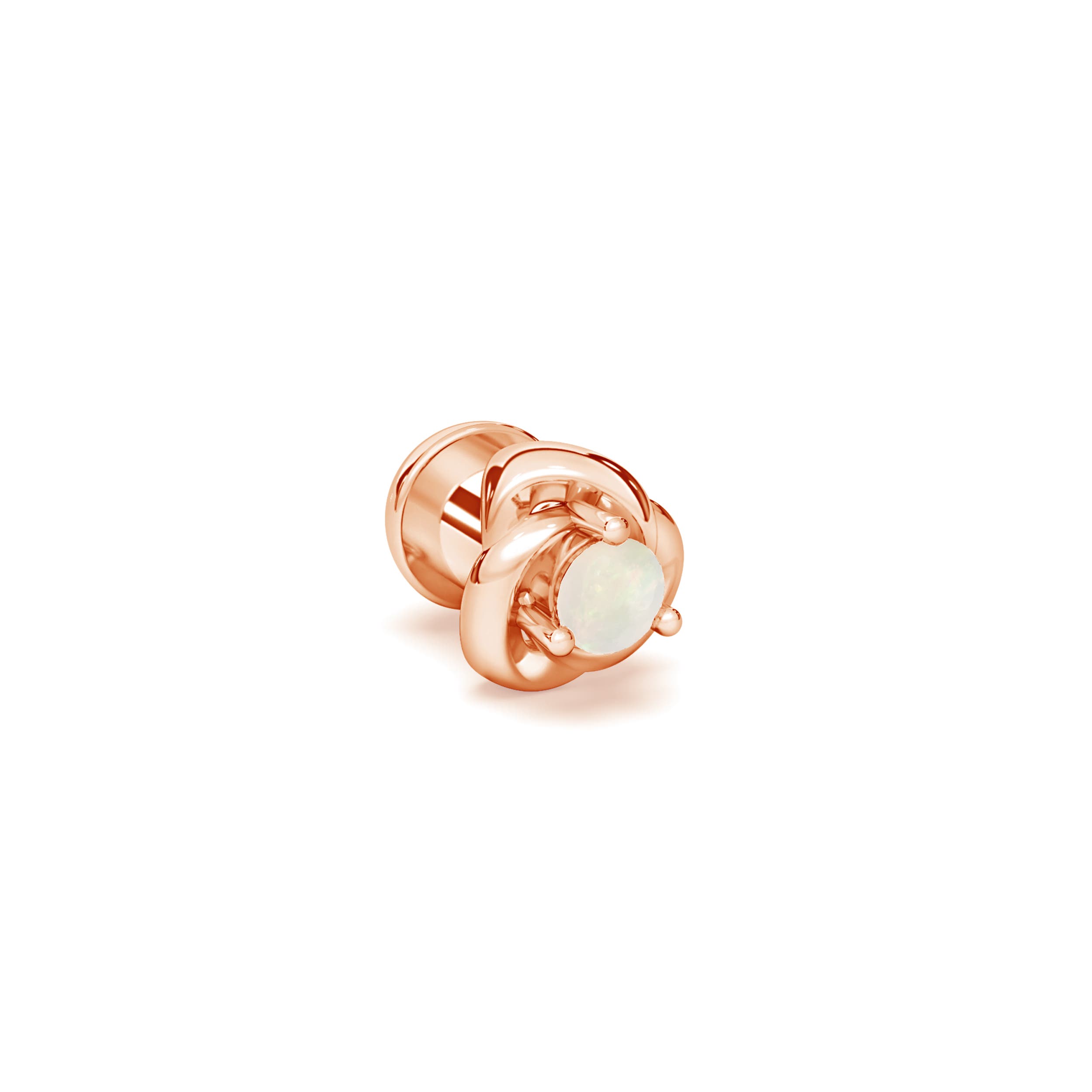 A - Opal / 0.08 CT / 14 KT Rose Gold