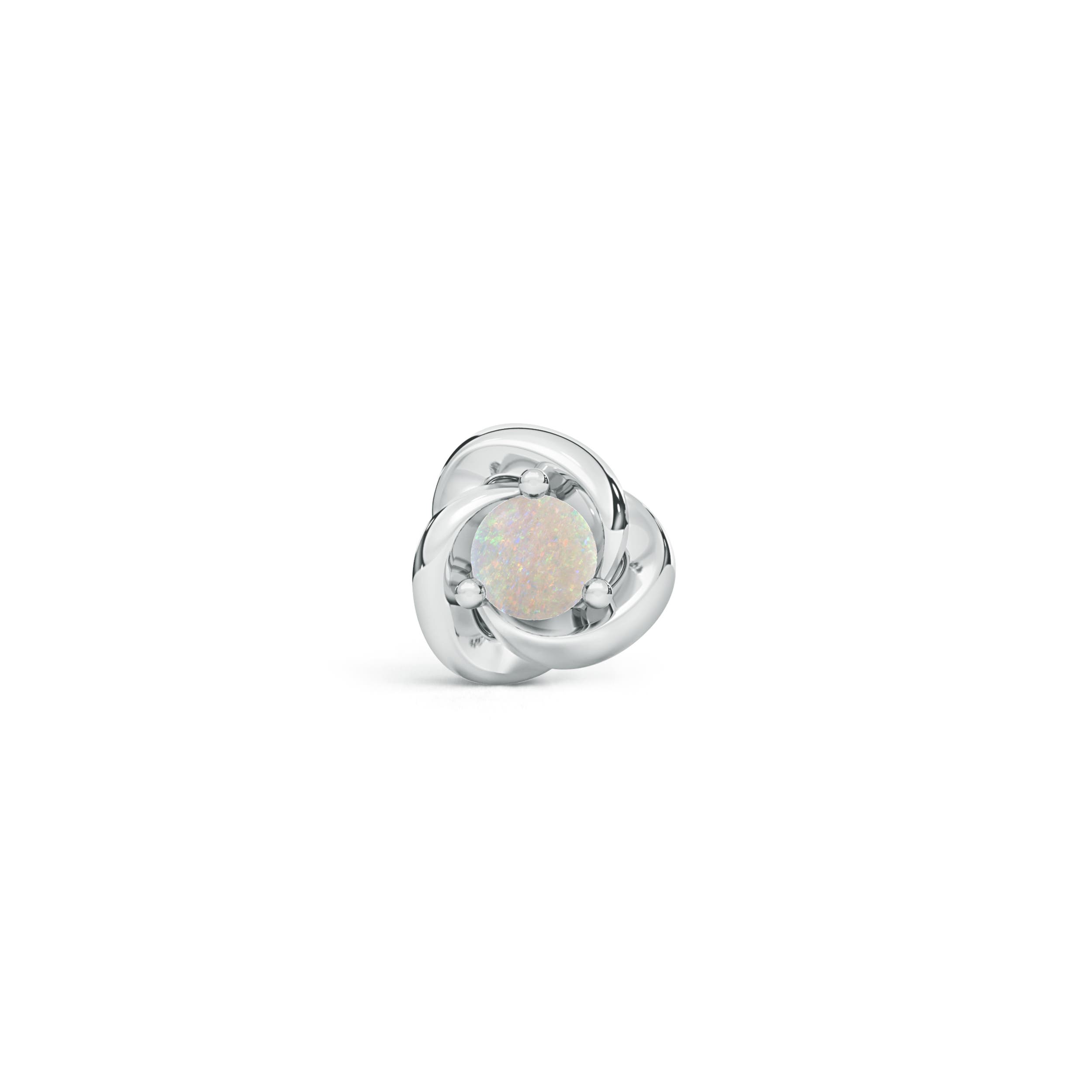 AA - Opal / 0.08 CT / 14 KT White Gold