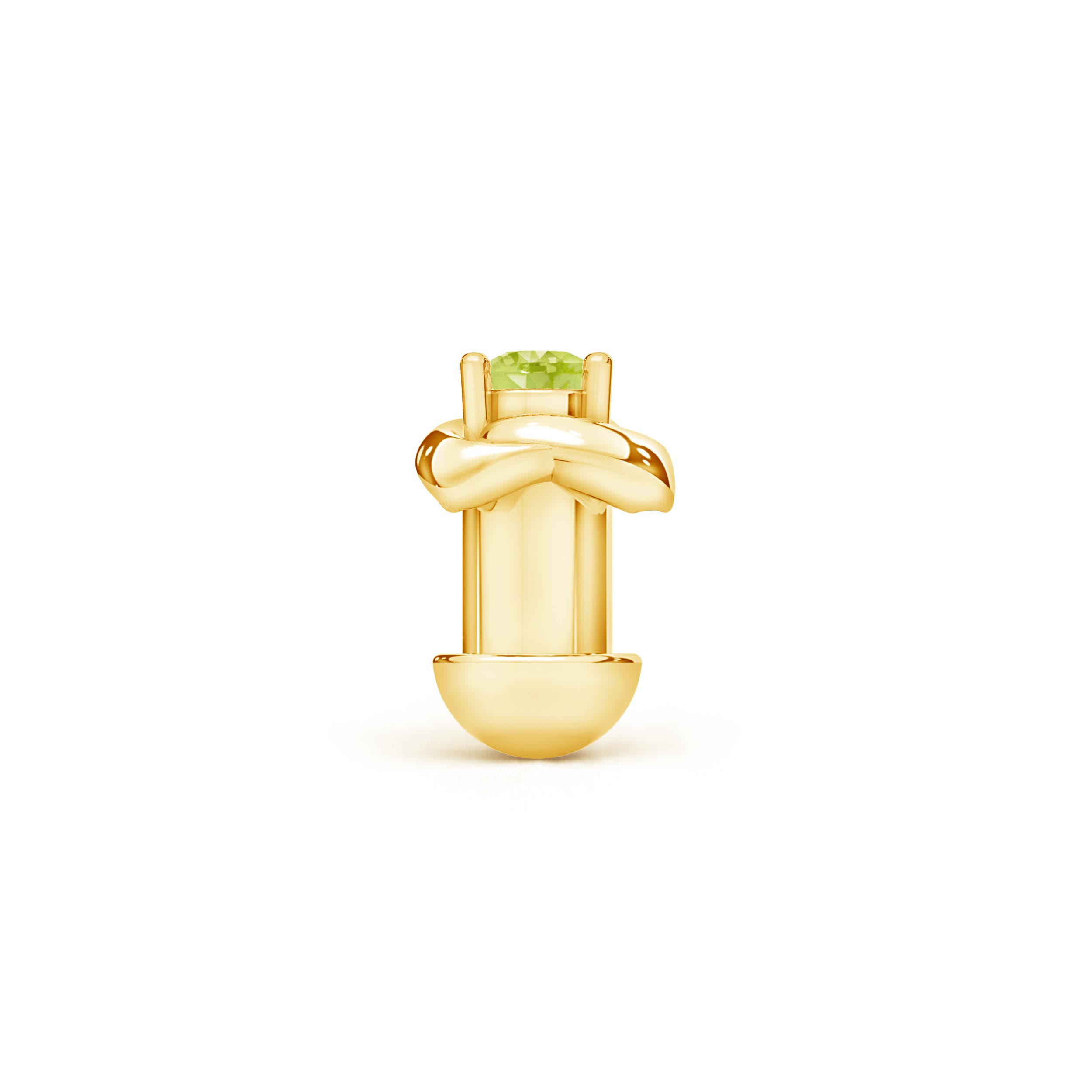 AAA - Peridot / 0.04 CT / 14 KT Yellow Gold