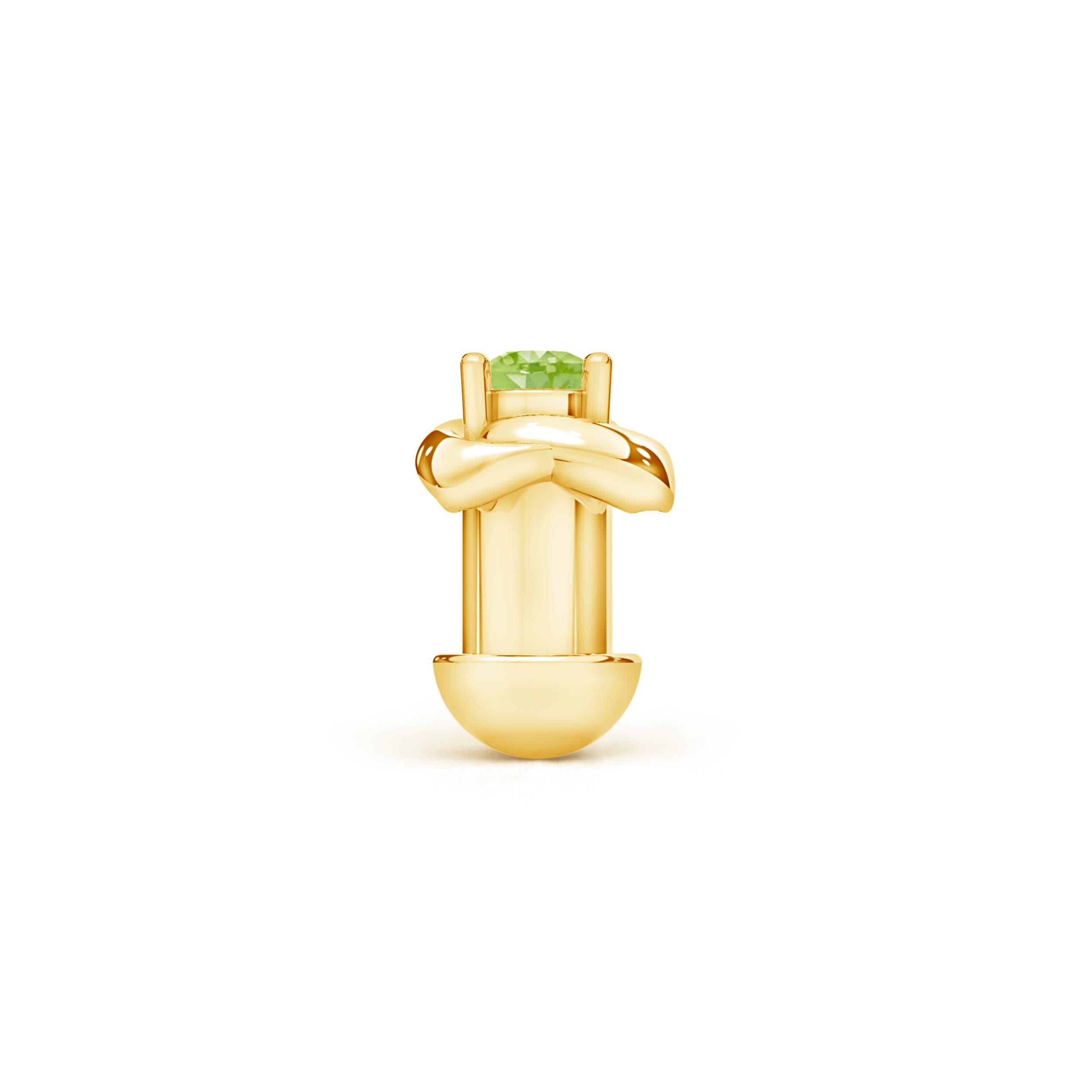 AAAA - Peridot / 0.04 CT / 14 KT Yellow Gold