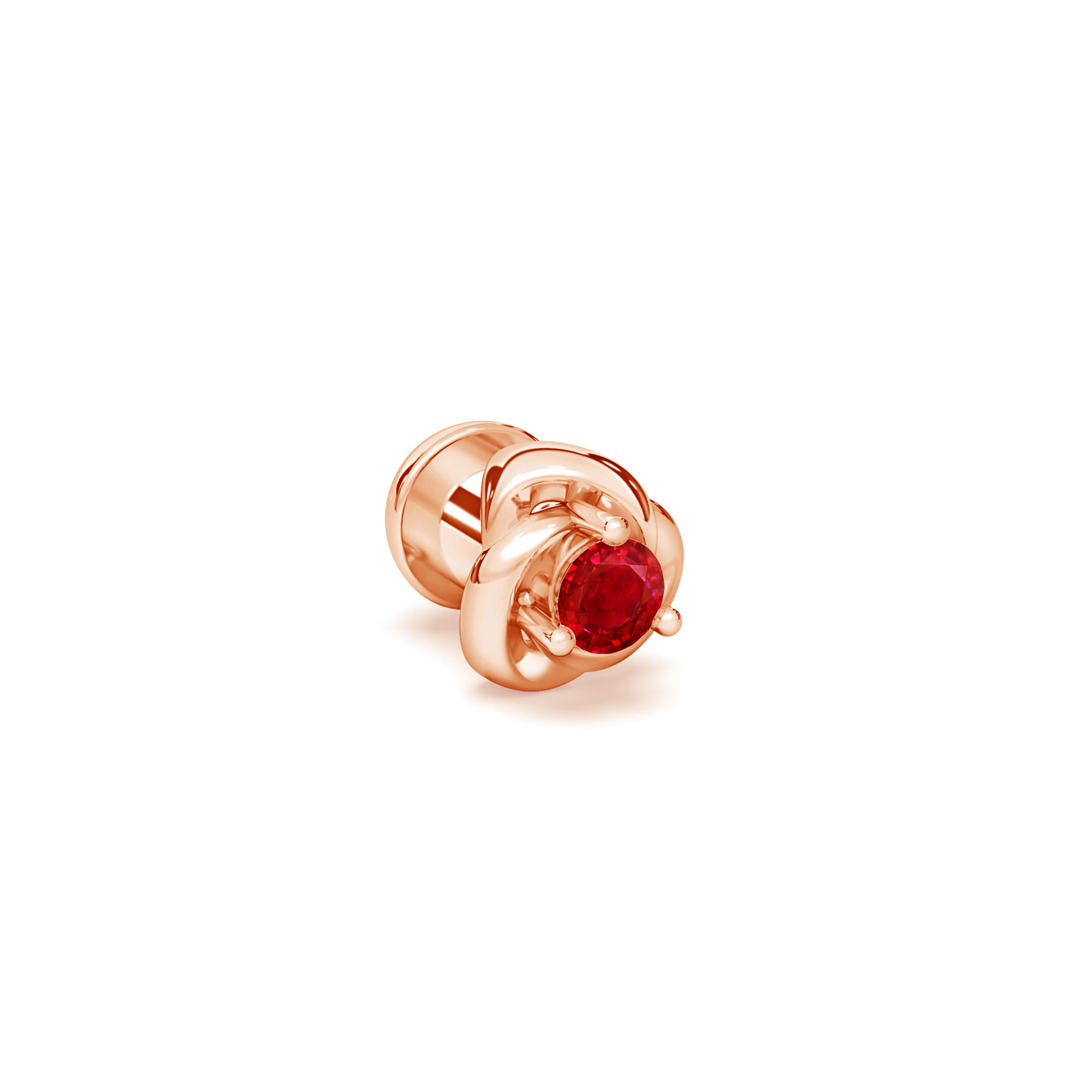 AAA - Ruby / 0.05 CT / 14 KT Rose Gold