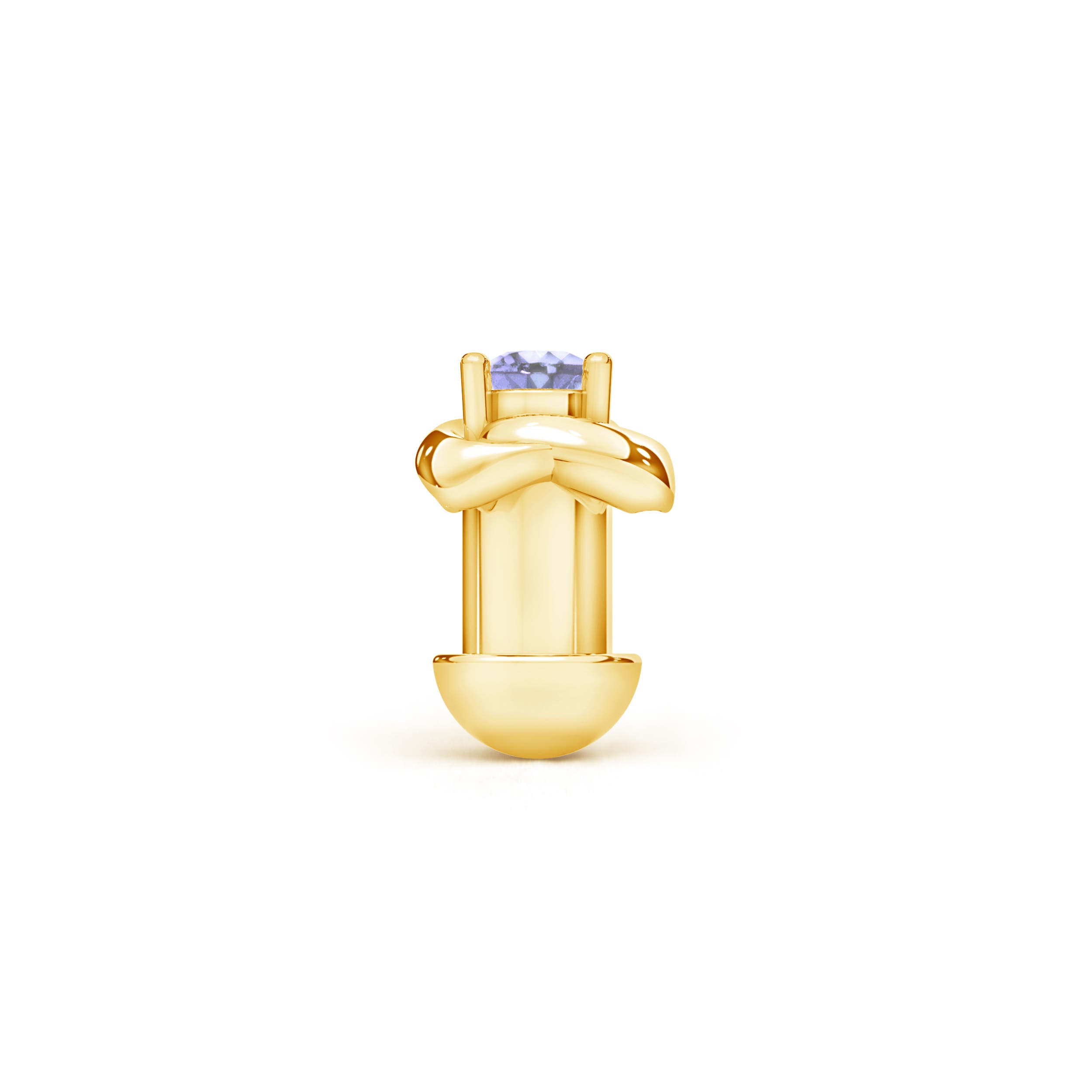 A - Tanzanite / 0.04 CT / 14 KT Yellow Gold