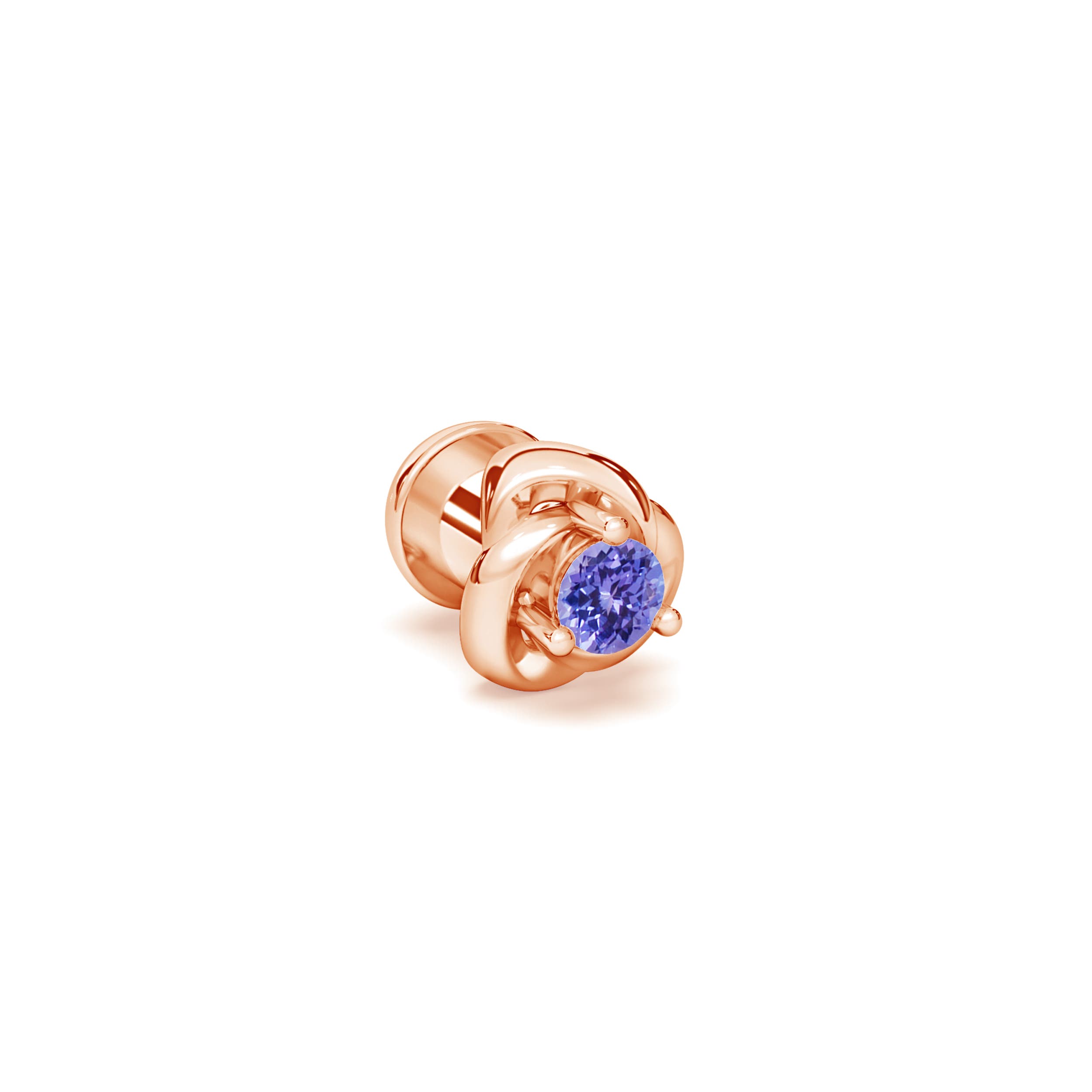 AAA - Tanzanite / 0.04 CT / 14 KT Rose Gold