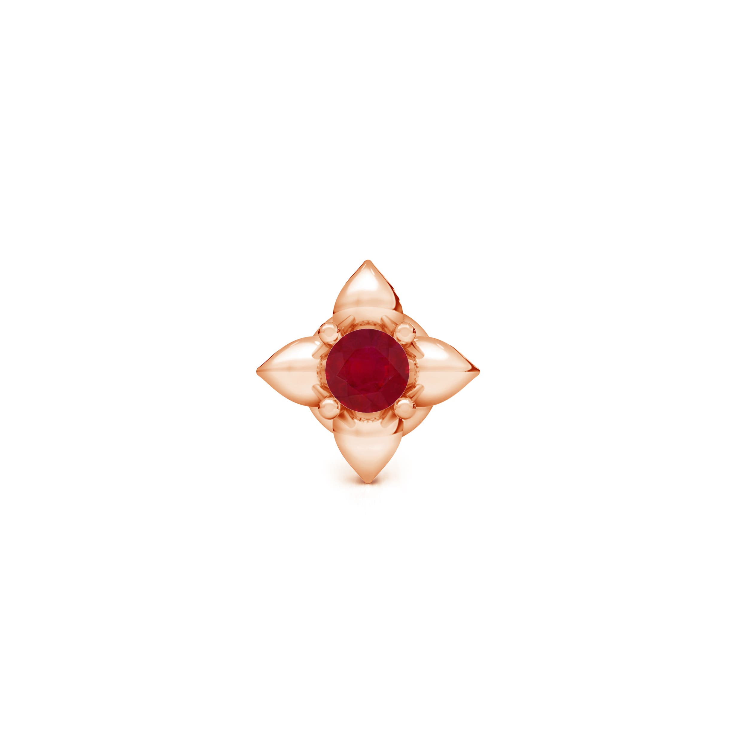 AA - Ruby / 0.038 CT / 14 KT Rose Gold