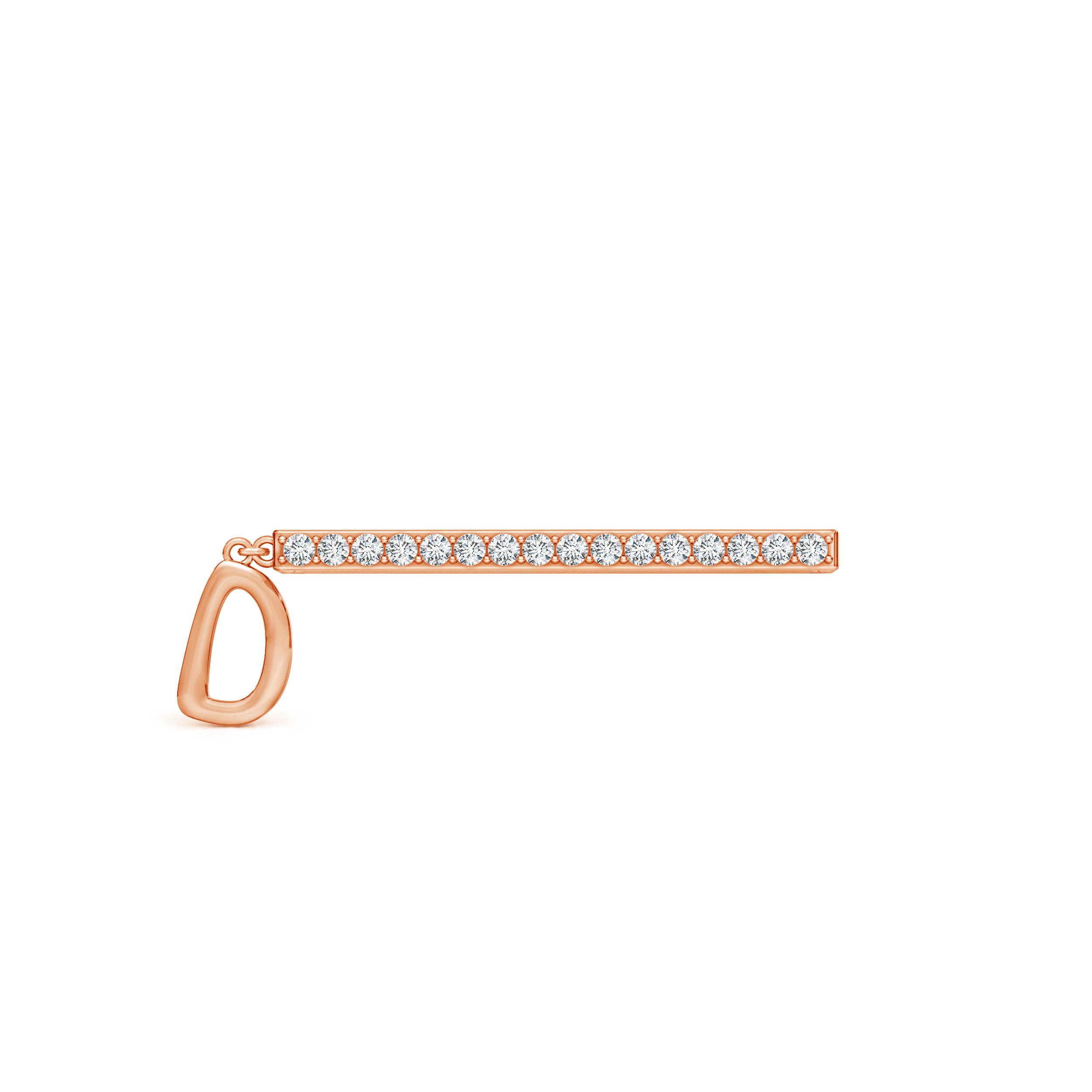 G, VS2 / 0.13 CT / 14 KT Rose Gold