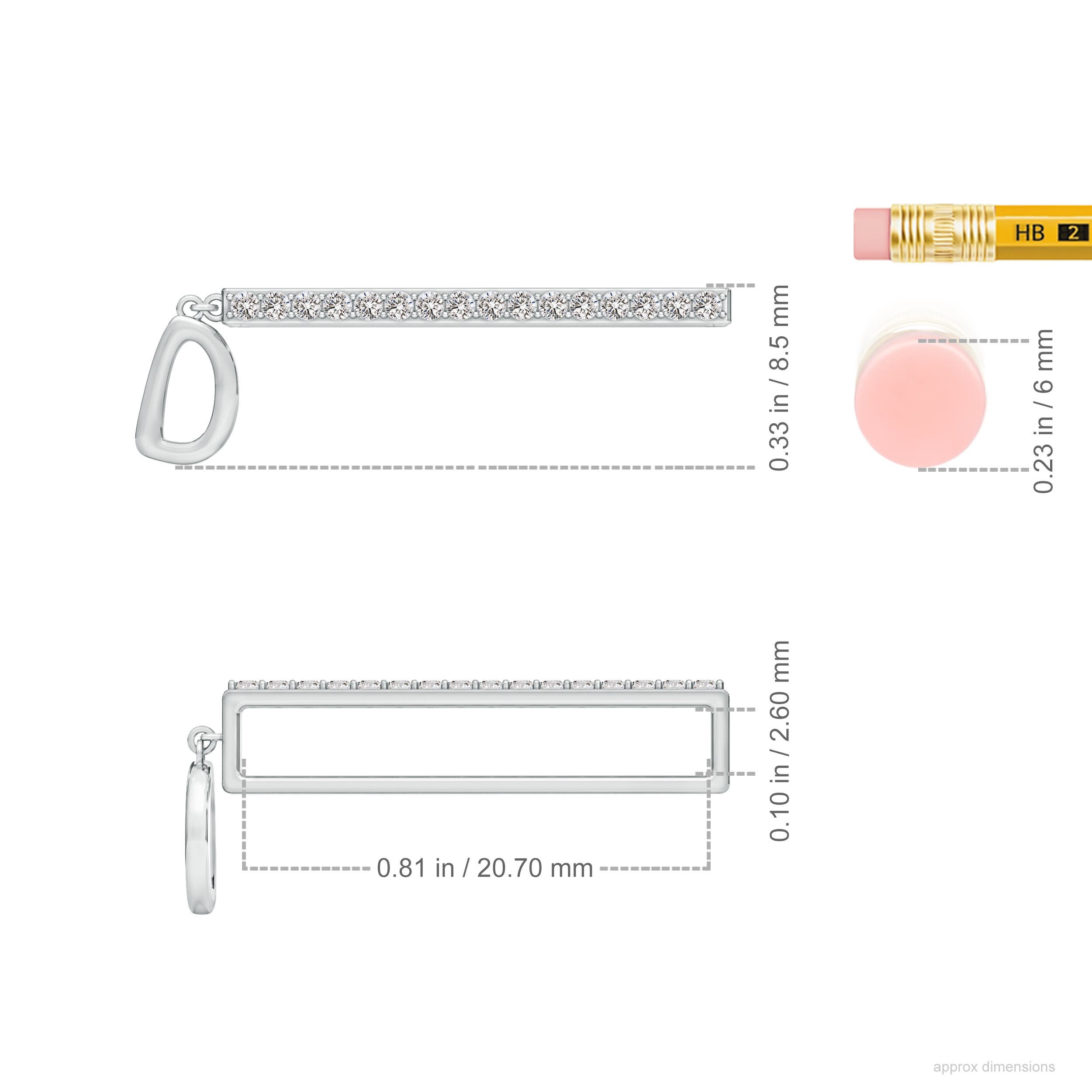 I-J, I1-I2 / 0.13 CT / 14 KT White Gold