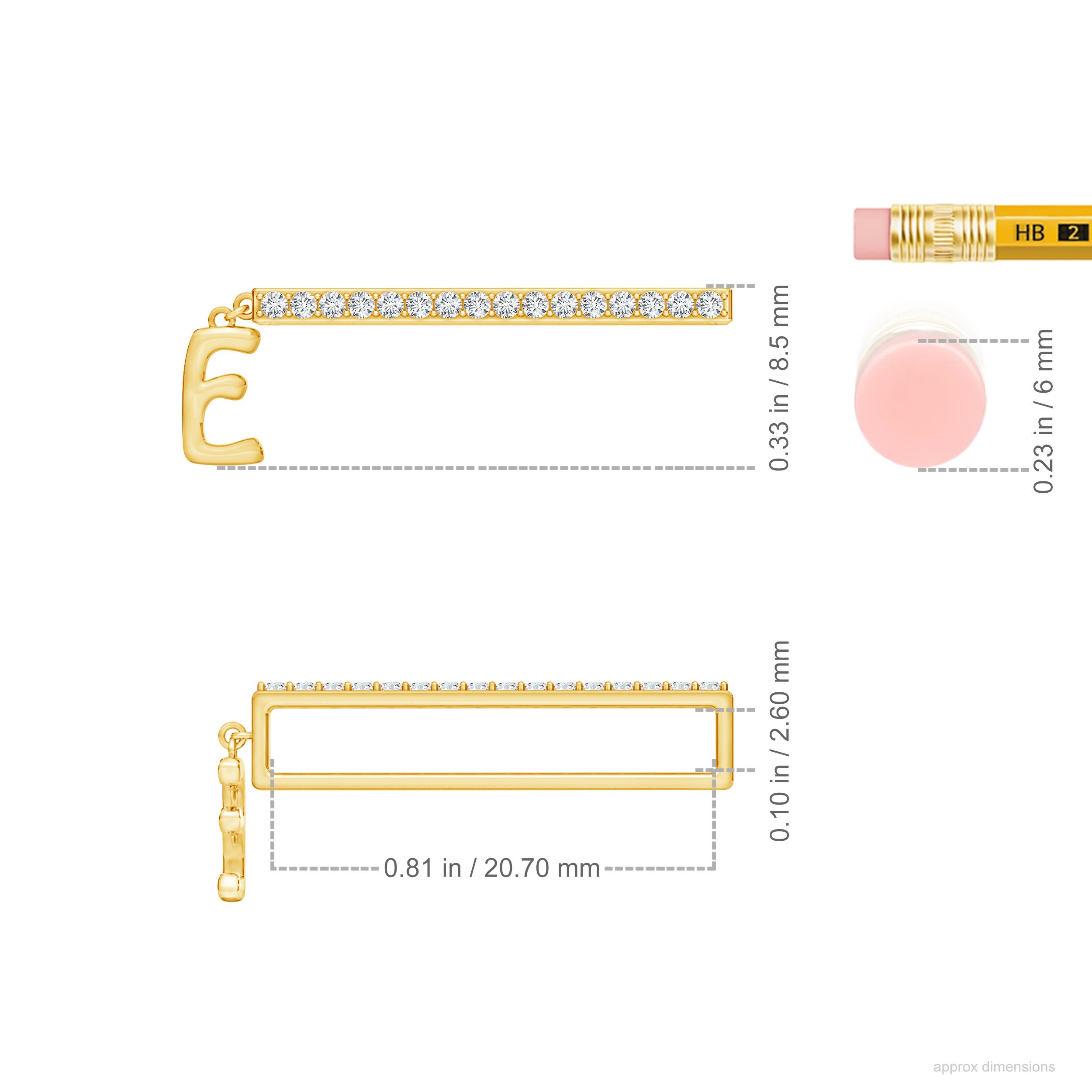 G, VS2 / 0.13 CT / 14 KT Yellow Gold