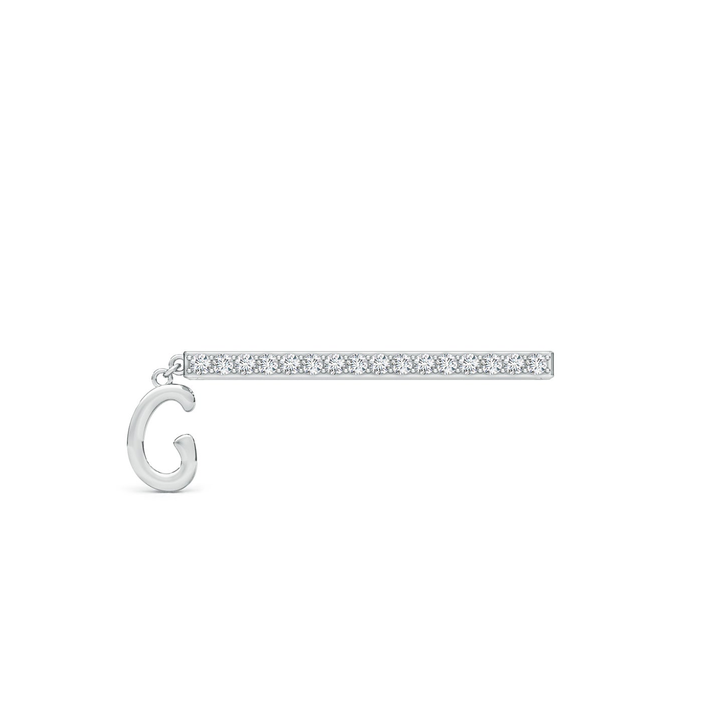 Capital G Initial With Natural Diamond Watch Band