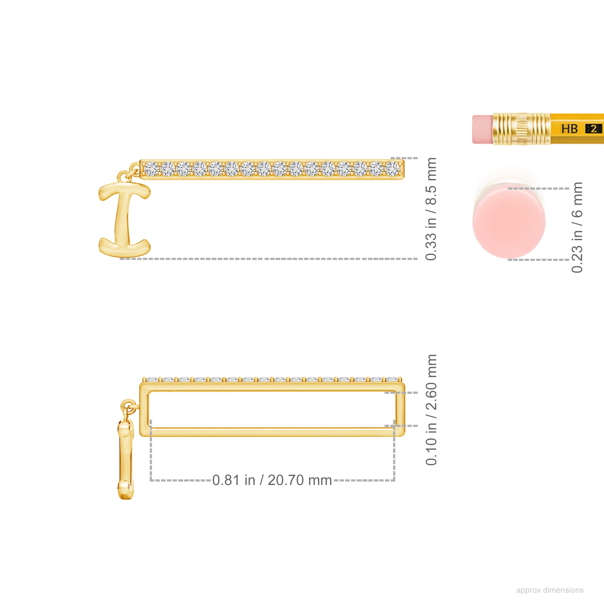 H, SI2 / 0.13 CT / 14 KT Yellow Gold