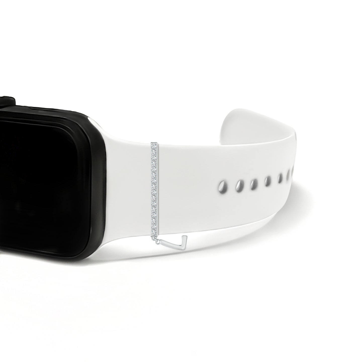 Capital L Initial With Natural Diamond Watch Band