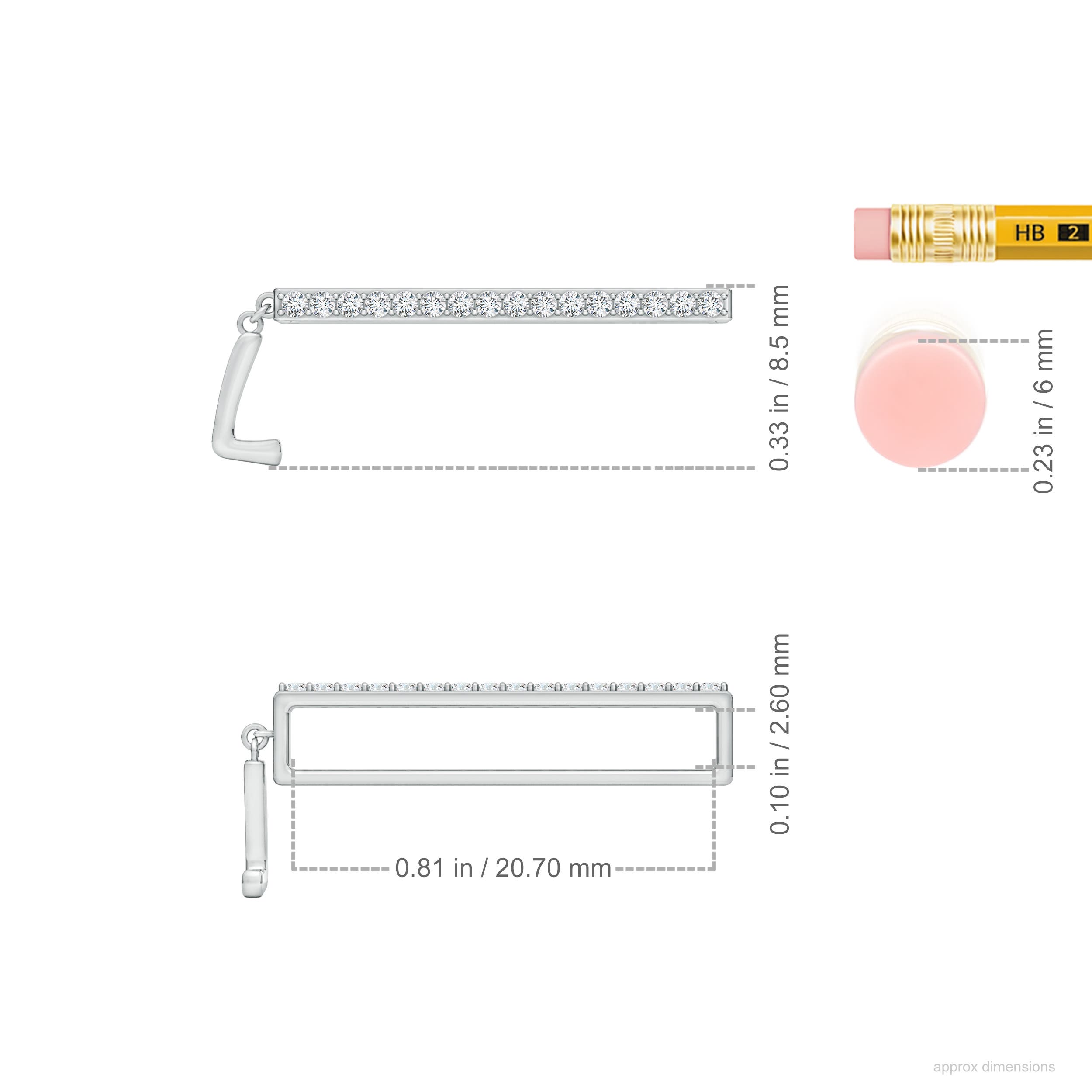 G, VS2 / 0.13 CT / 14 KT White Gold