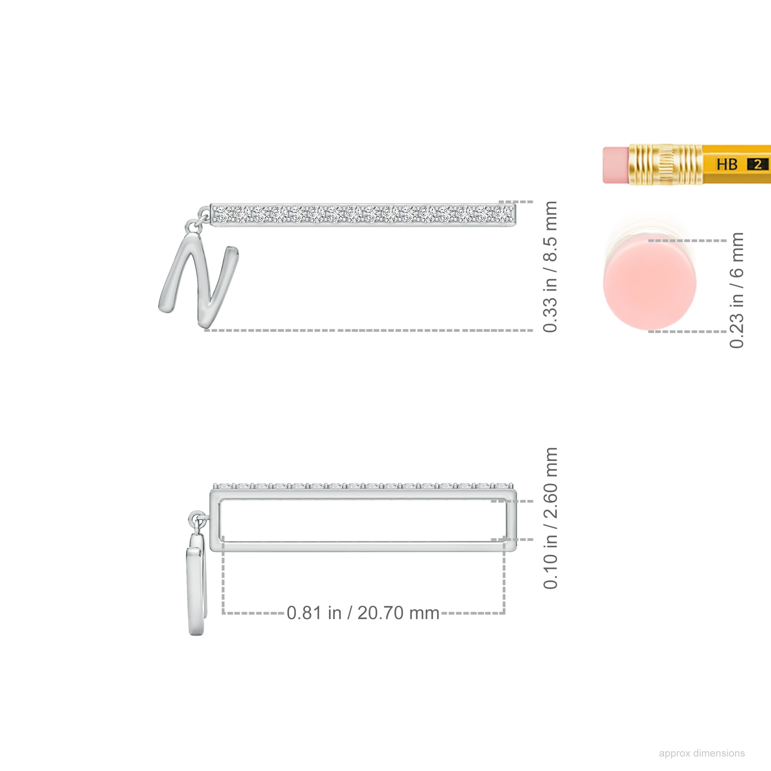 H, SI2 / 0.13 CT / 14 KT White Gold