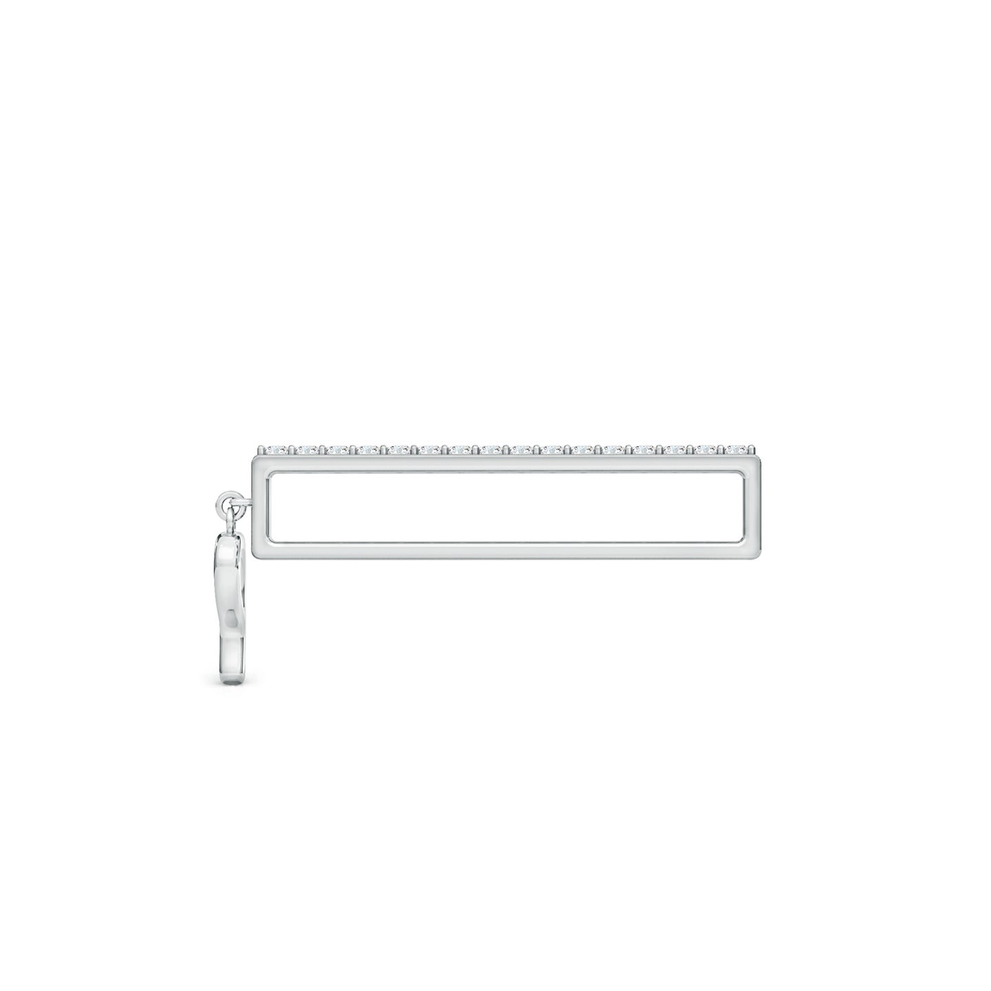 Capital P Initial With Natural Diamond Watch Band