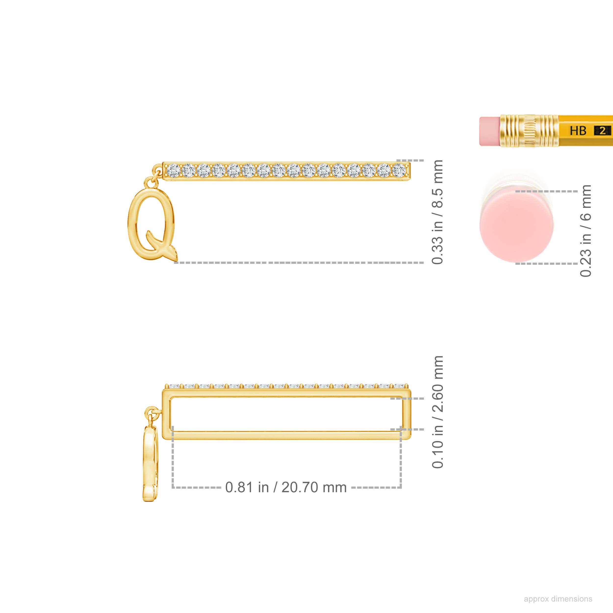 G, VS2 / 0.13 CT / 14 KT Yellow Gold