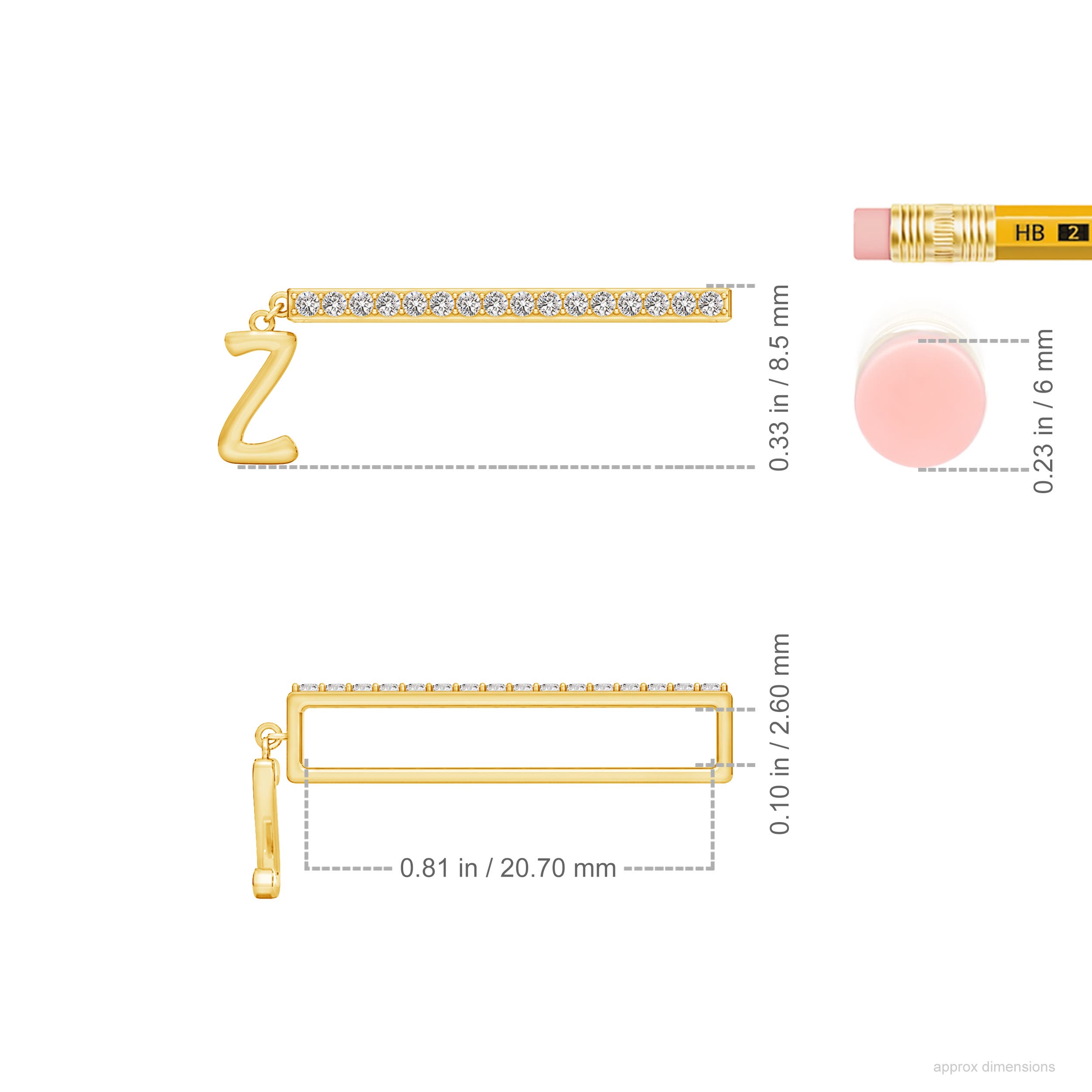 I-J, I1-I2 / 0.13 CT / 14 KT Yellow Gold