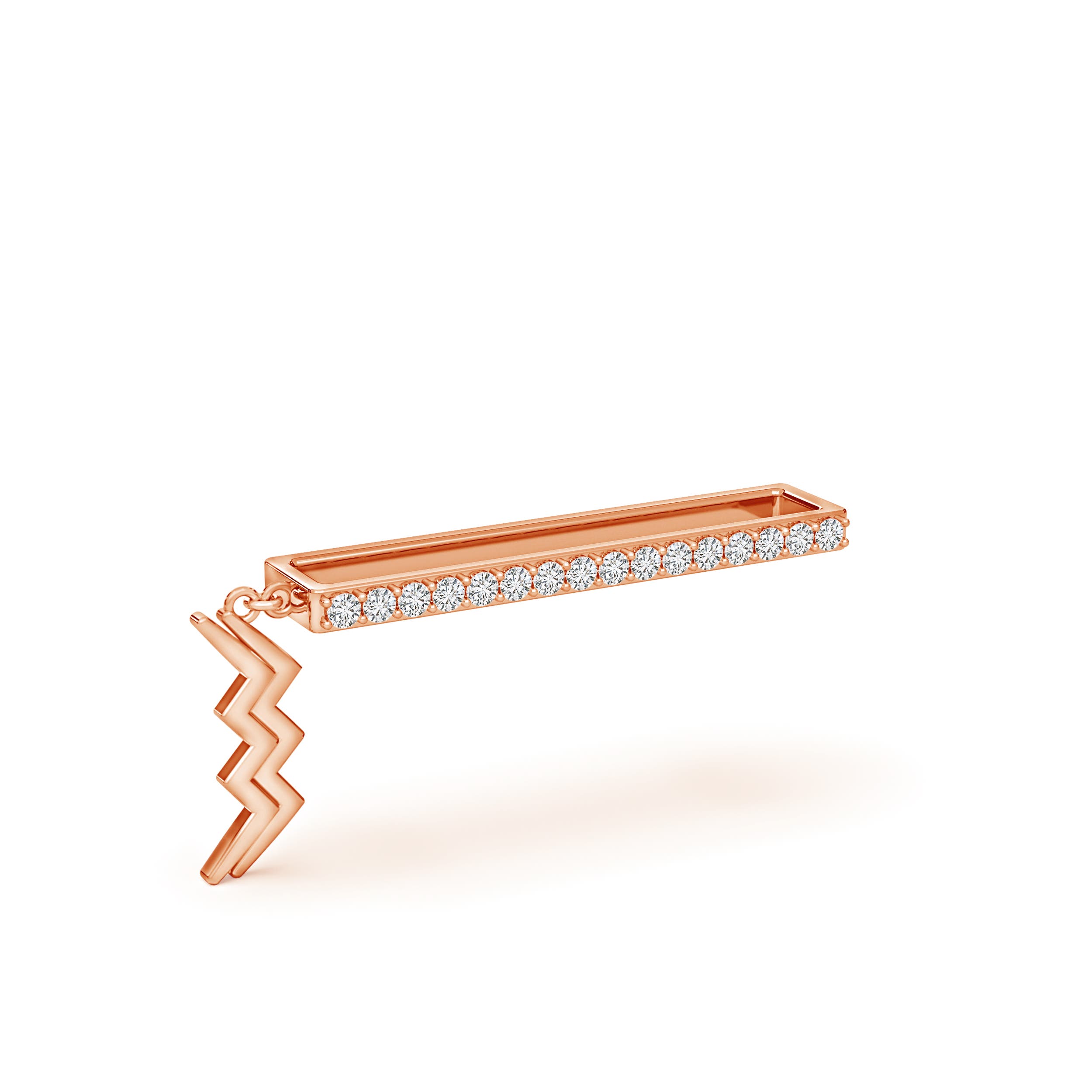 H, SI2 / 0.13 CT / 14 KT Rose Gold