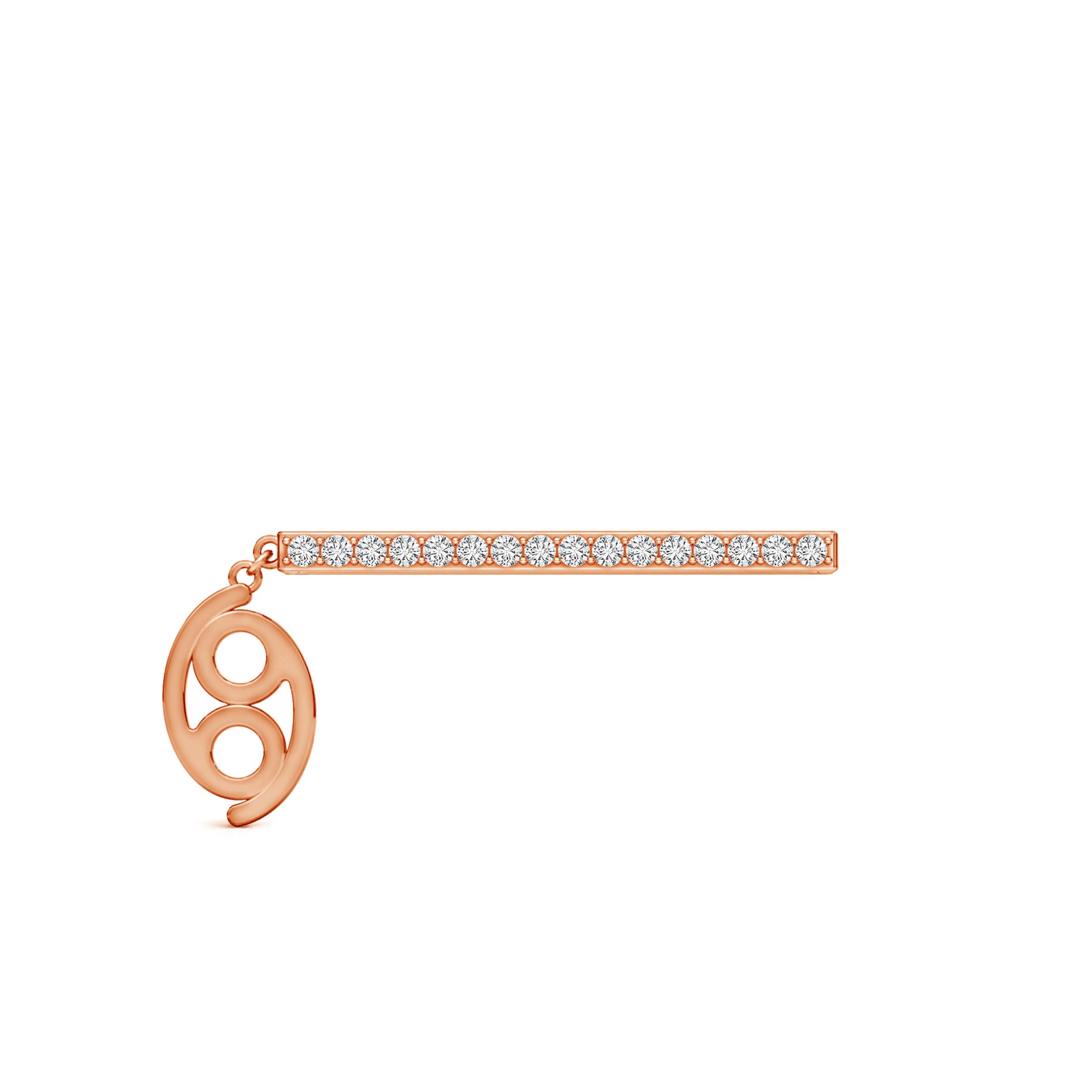 H, SI2 / 0.13 CT / 14 KT Rose Gold