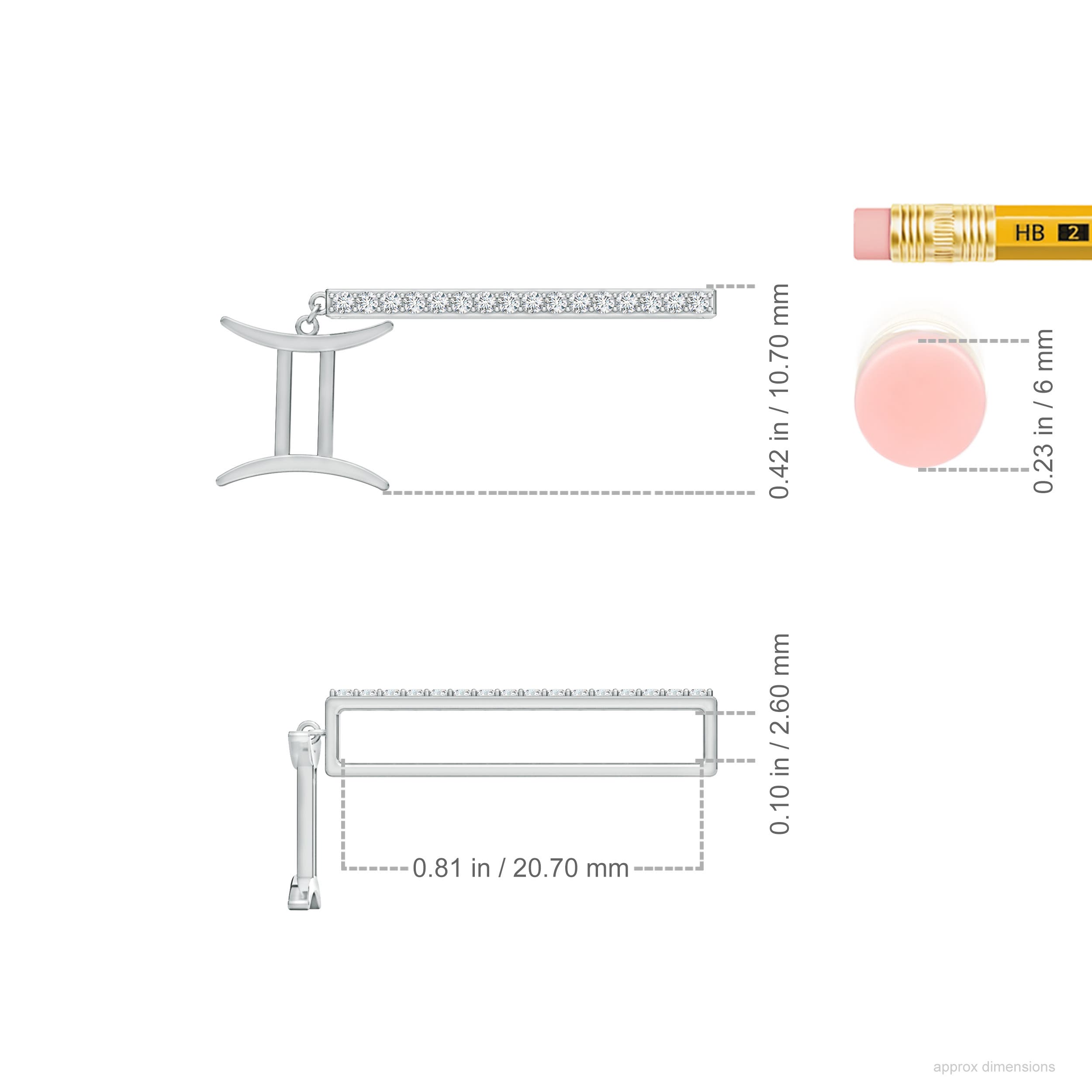 G, VS2 / 0.13 CT / 14 KT White Gold