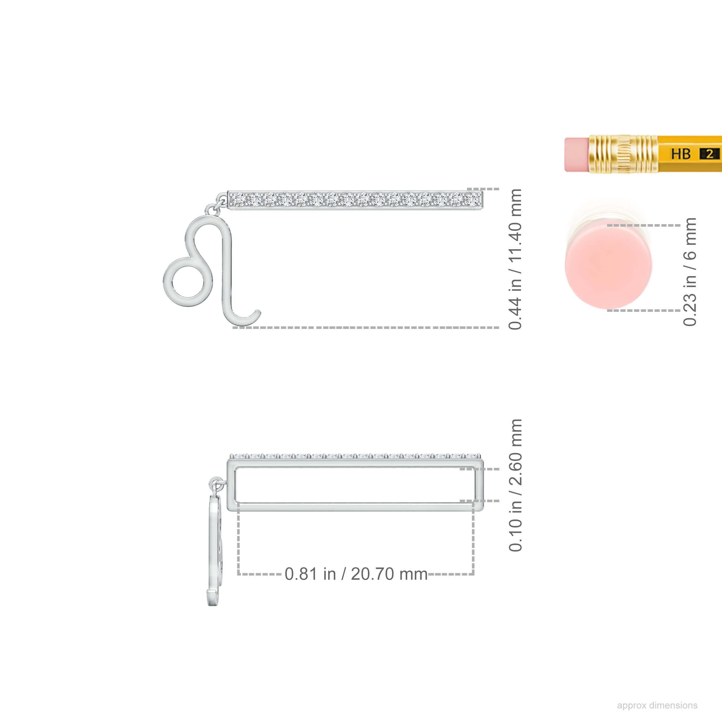 G, VS2 / 0.13 CT / 14 KT White Gold